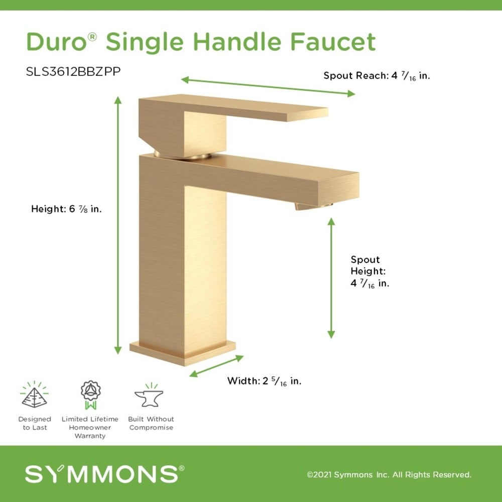 Symmons SLS3612BBZPP Lavatory-Faucets - View #3
