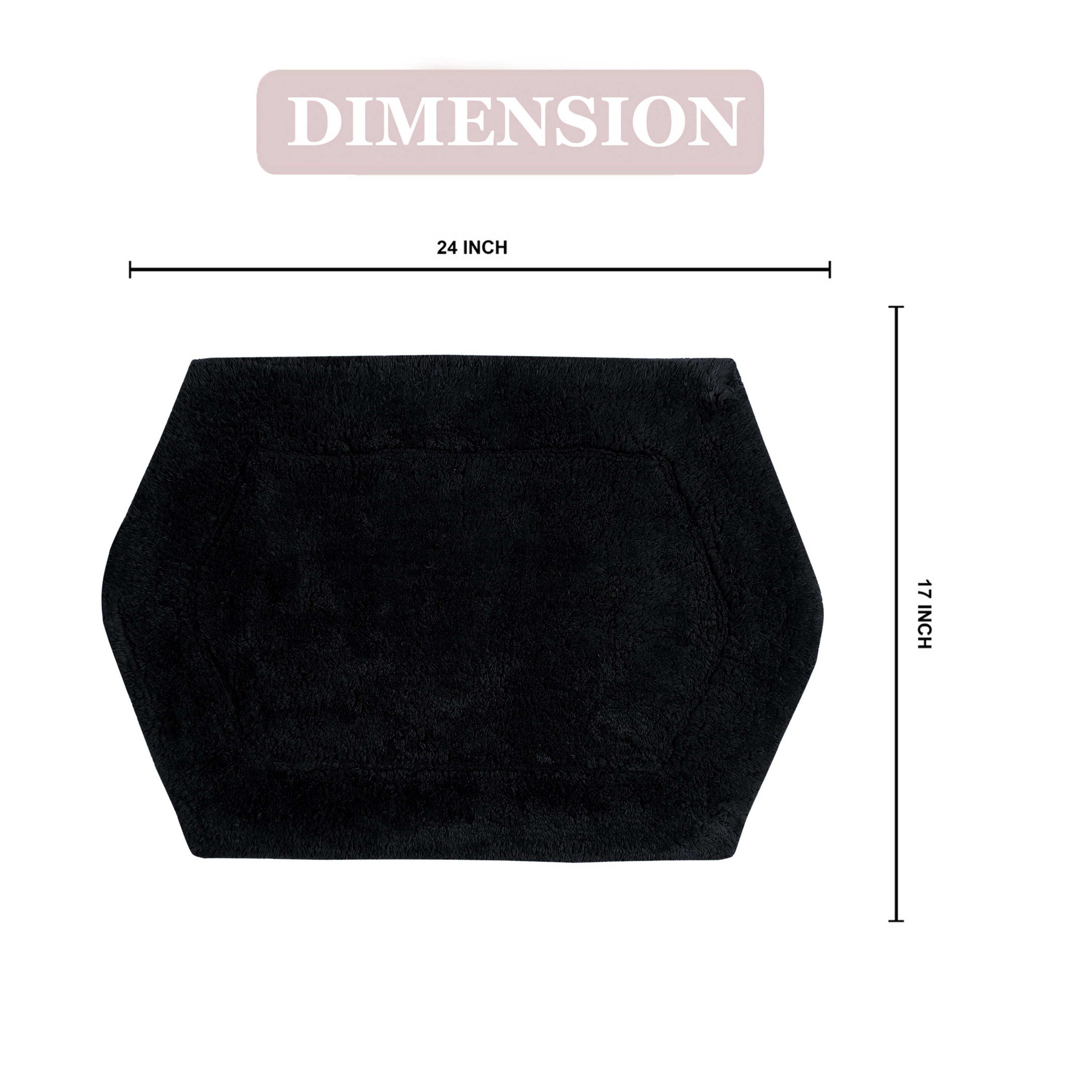 Home Weavers BWA1724BLK Bath-Rugs - View #3
