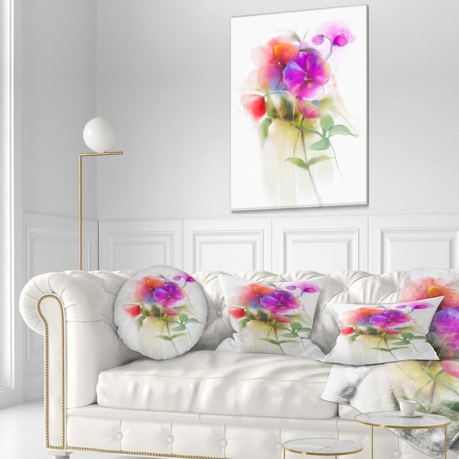 Designart 40-in H x 20-in W Floral Print on Canvas in the Wall Art ...
