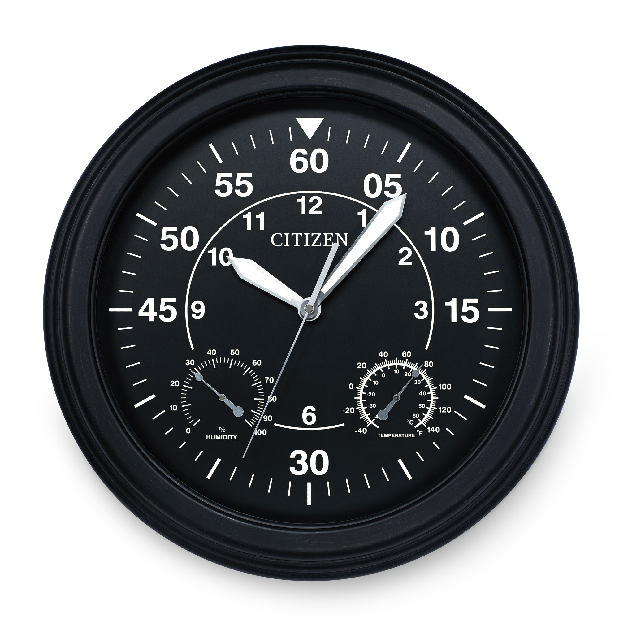 diefstal Wereldwijd Reflectie Citizen Outdoor Analog Round Wall Classic Clock in the Clocks department at  Lowes.com