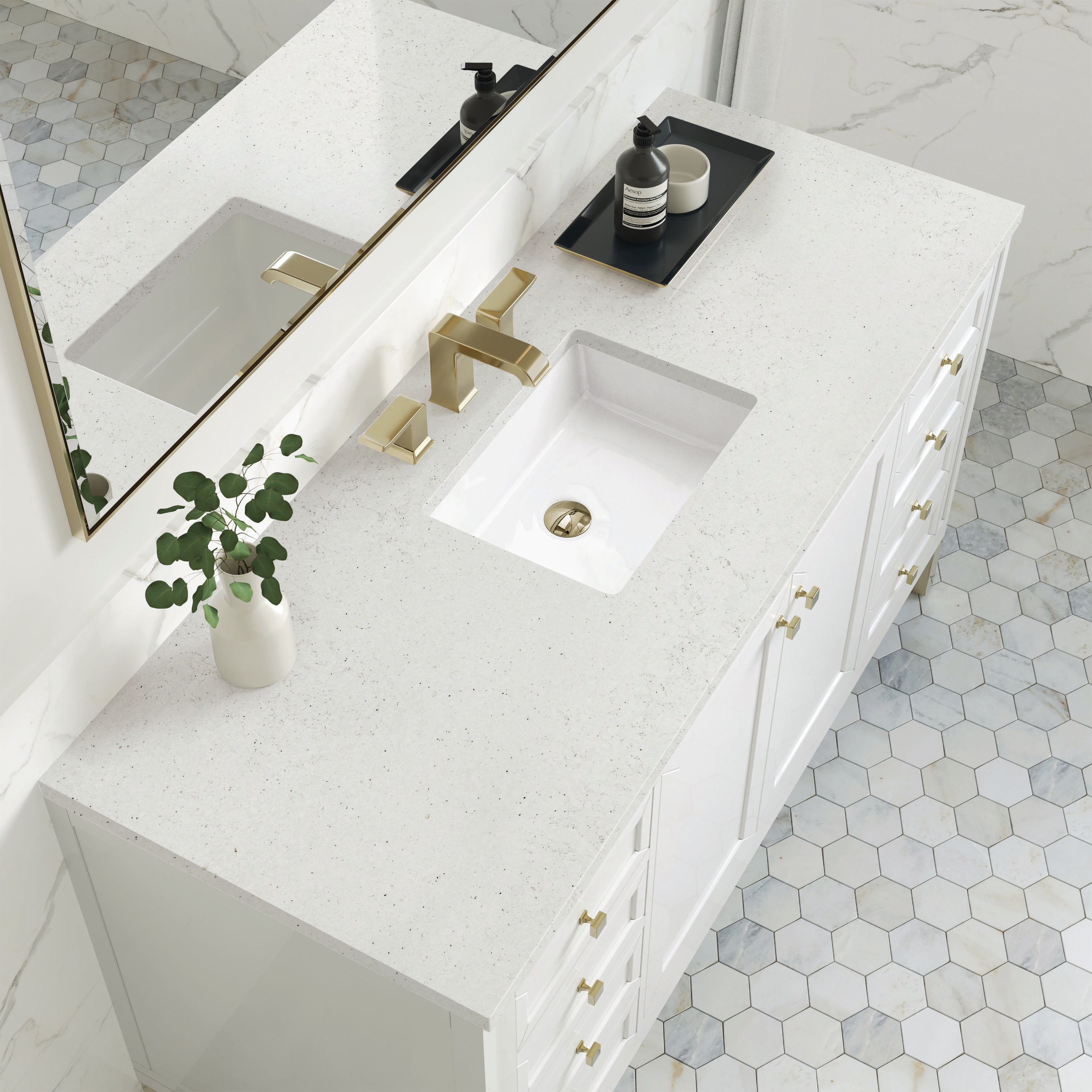 James Martin Vanities 305-V60S-GW-3LDL Bath-Vanity-Combo - View #4