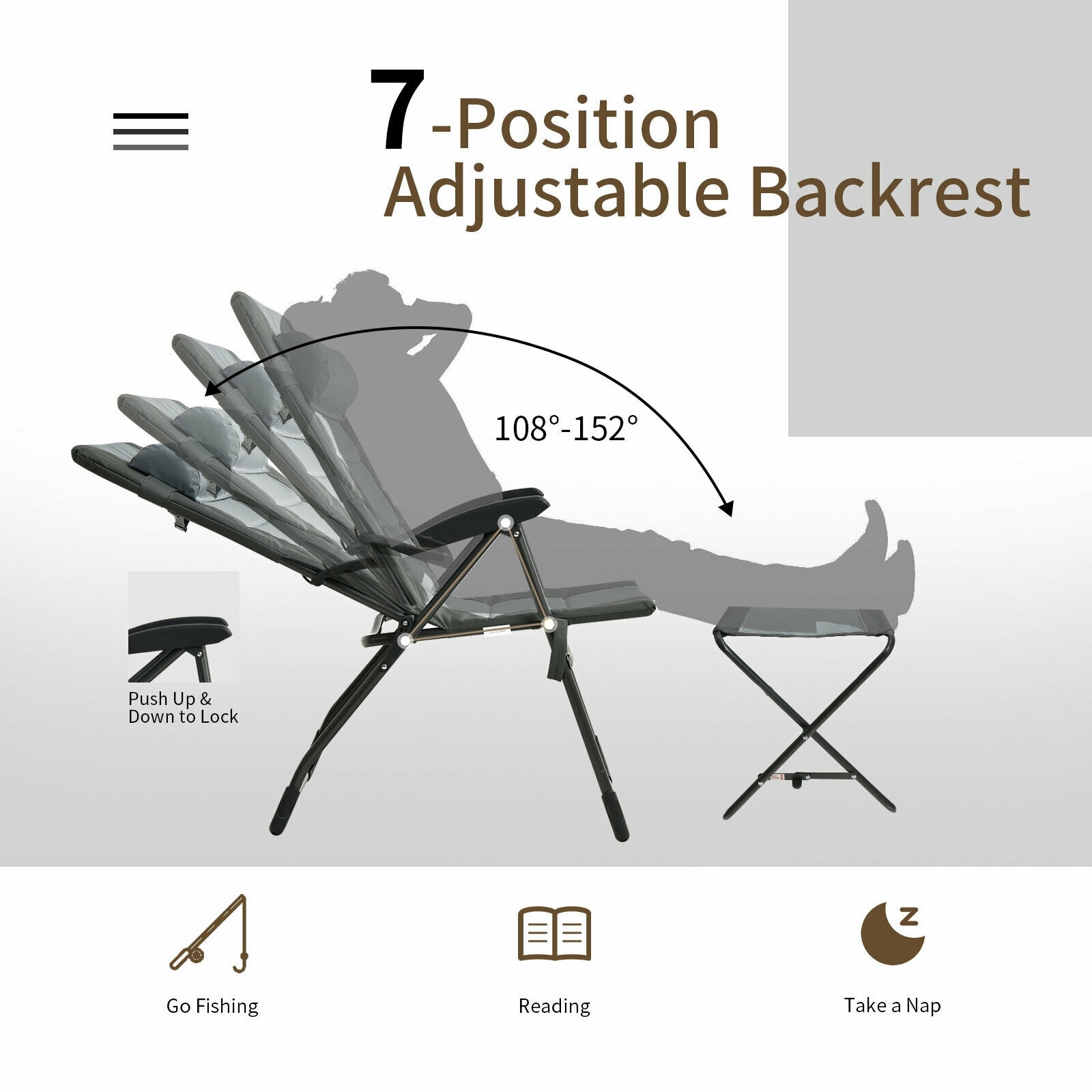 Forclover HYFE-10018GR-2 Patio-Chairs - View #9
