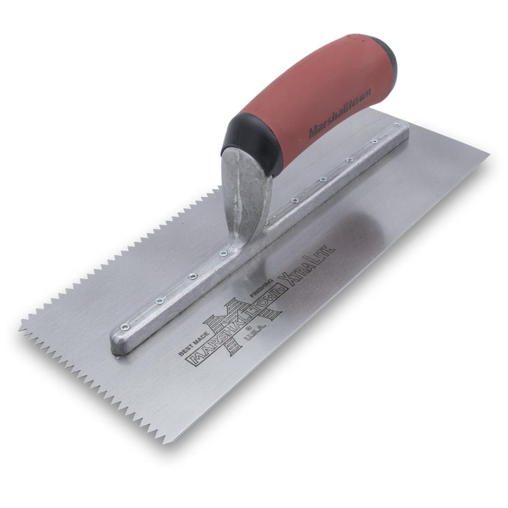 Marshalltown 5/32-in x 3/16-in x 5/32-in Ground Steel V-notch Ceramic Floor Trowel