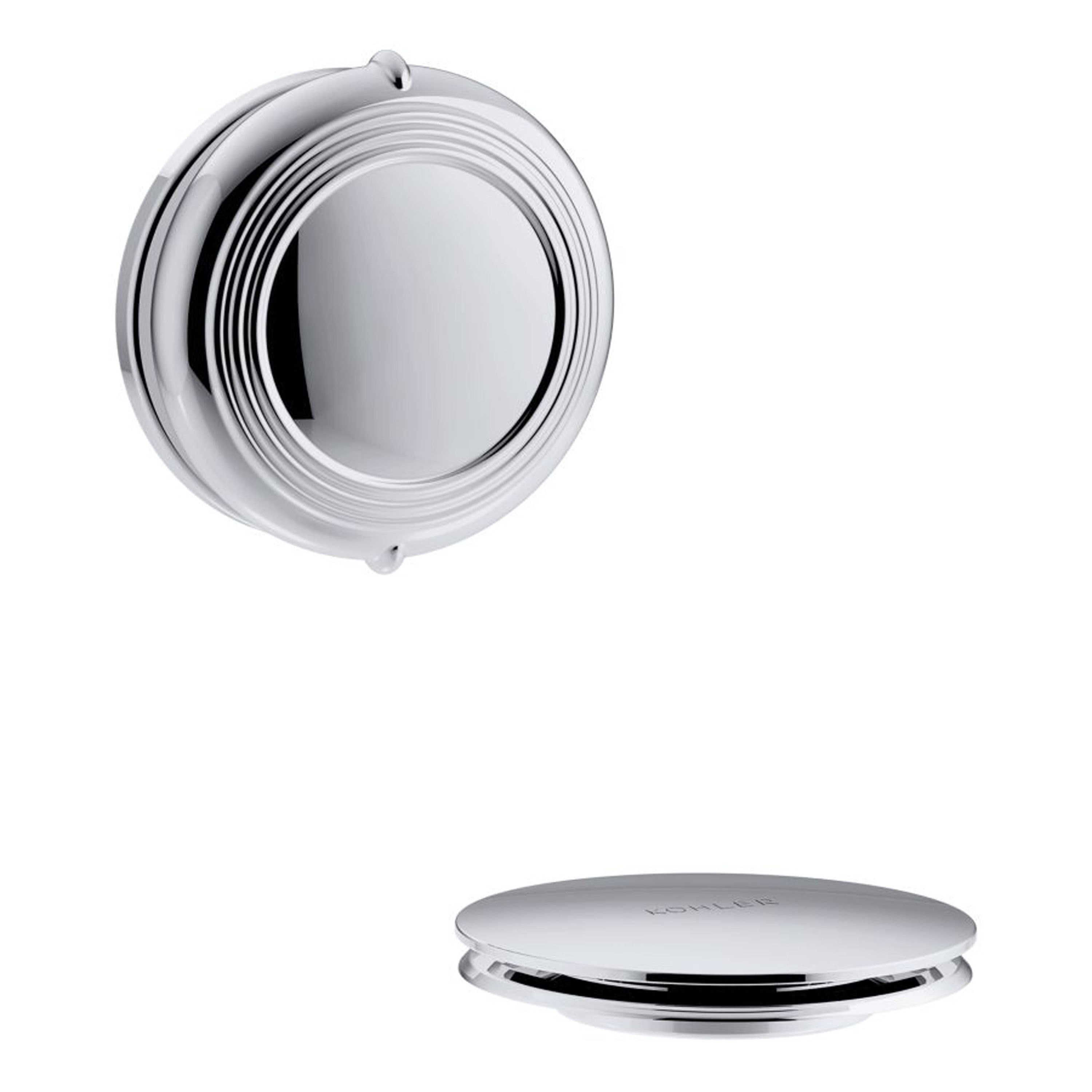 KOHLER T37393-CP Traditional 3.3125-in Polished Chrome Round Drain Cover Set
