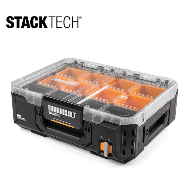 TOUGHBUILT STACKTECH 11-Compartment Plastic Small Parts Organizer in the  Small Parts Organizers department at