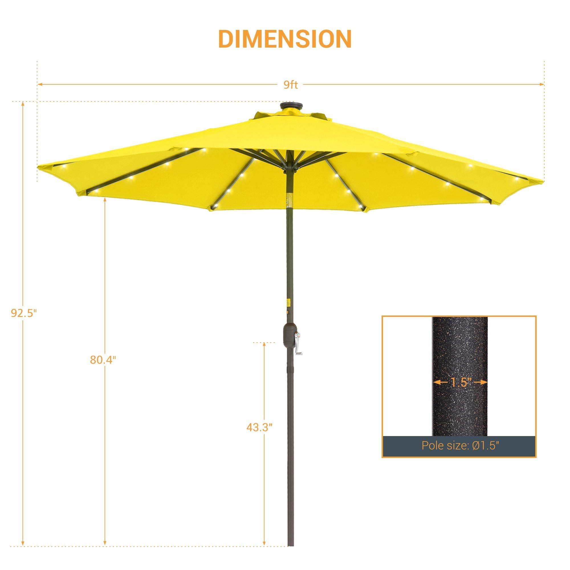 Sonkuki SD-027Y-LED Umbrellas-2 - View #2