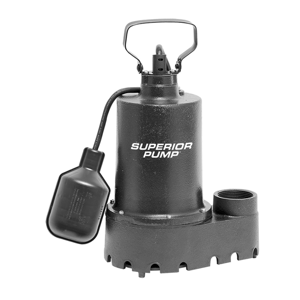 Superior Pump 1/3-HP 120 -Volt 46-Gallon Cast iron Submersible sump pump
