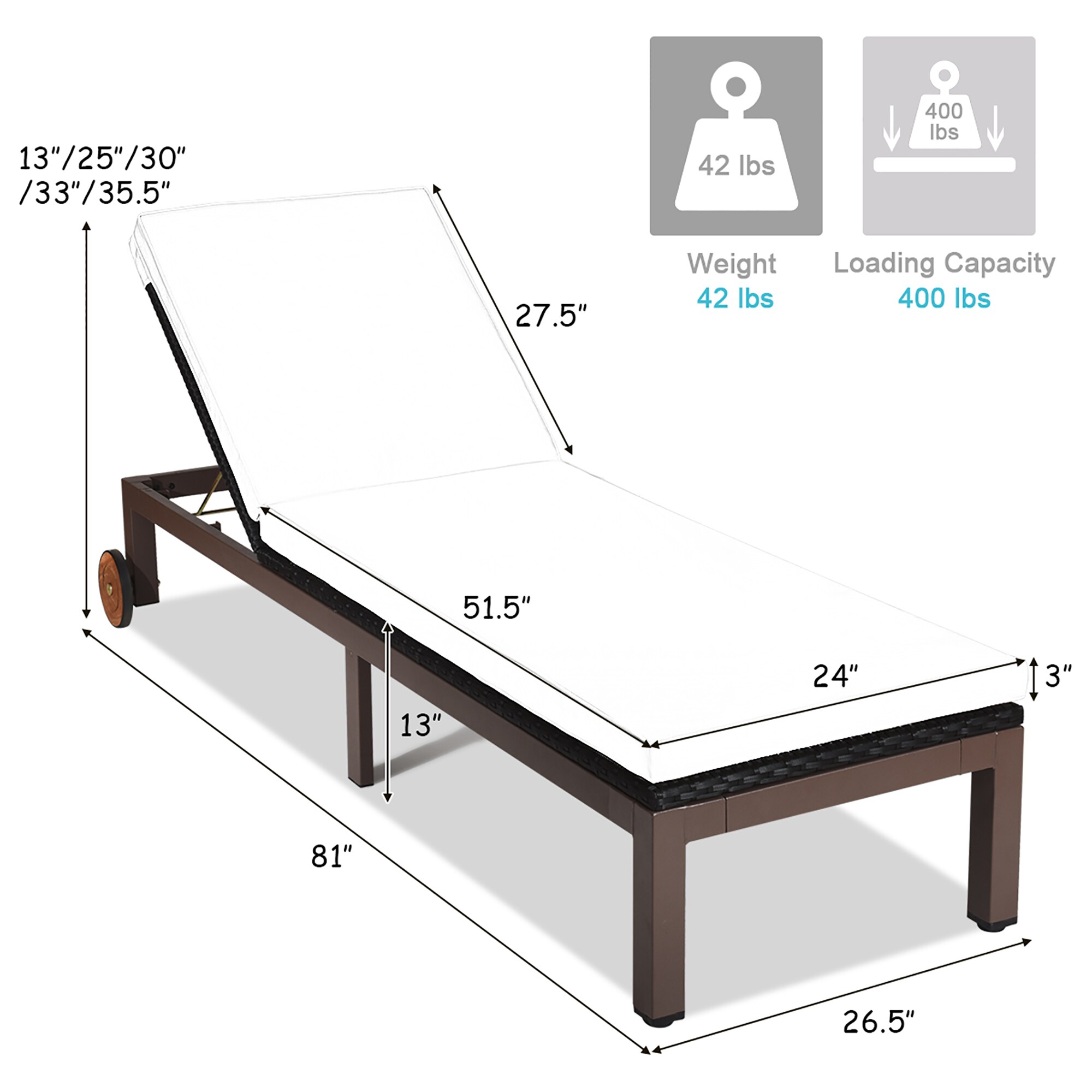 Costway HW63222TU Patio-Chairs - View #9