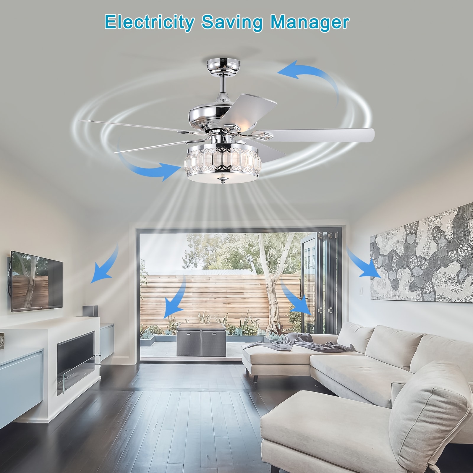 Flynama HEM-L-6007/BL Ceiling-Fans - View #9