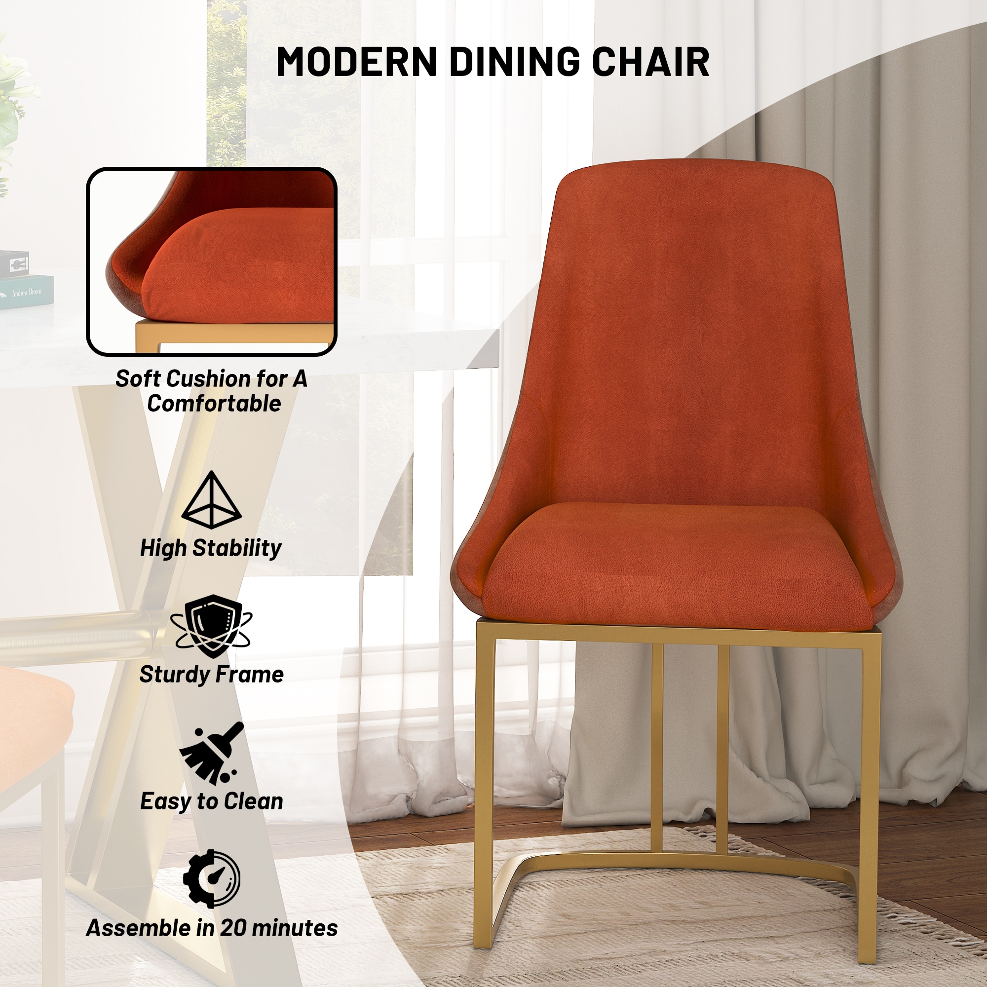 Boyel Living BLDC2432RE Dining-Chairs - View #3
