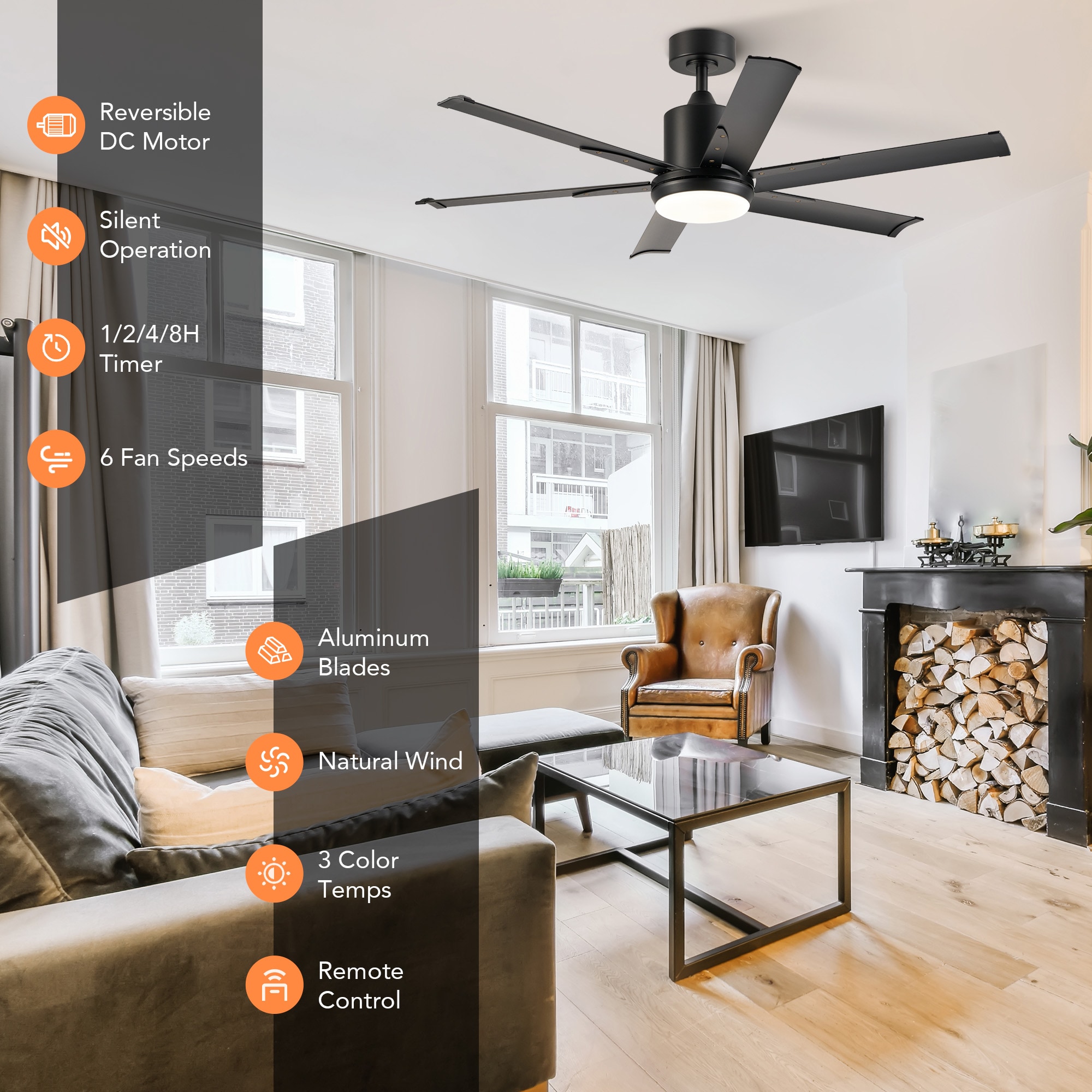CO-Z CFN-1383-BK Ceiling-Fans - View #5