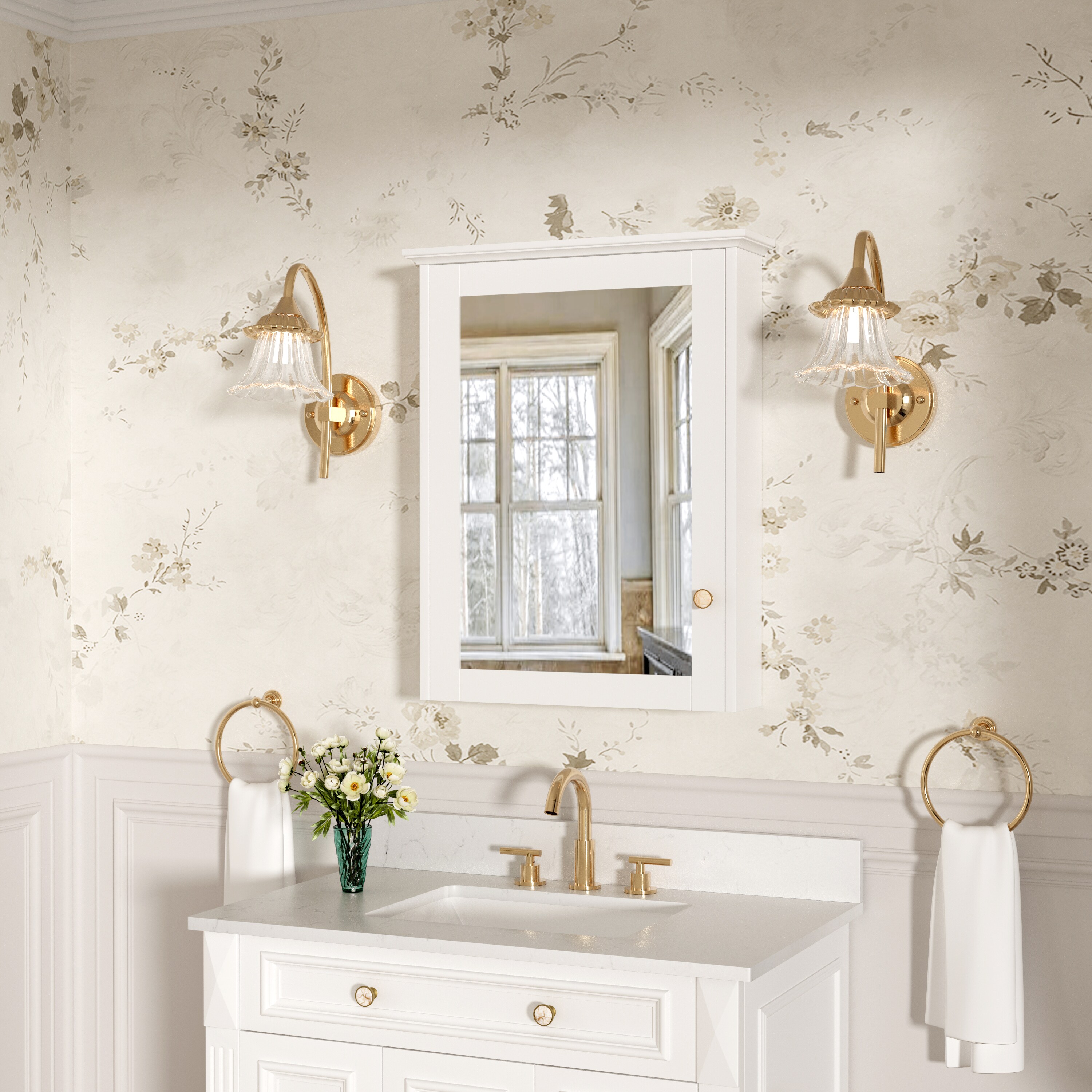 Forclover MF03ZC-WD24WT Bathroom-Medicine-Cabinets - View #4