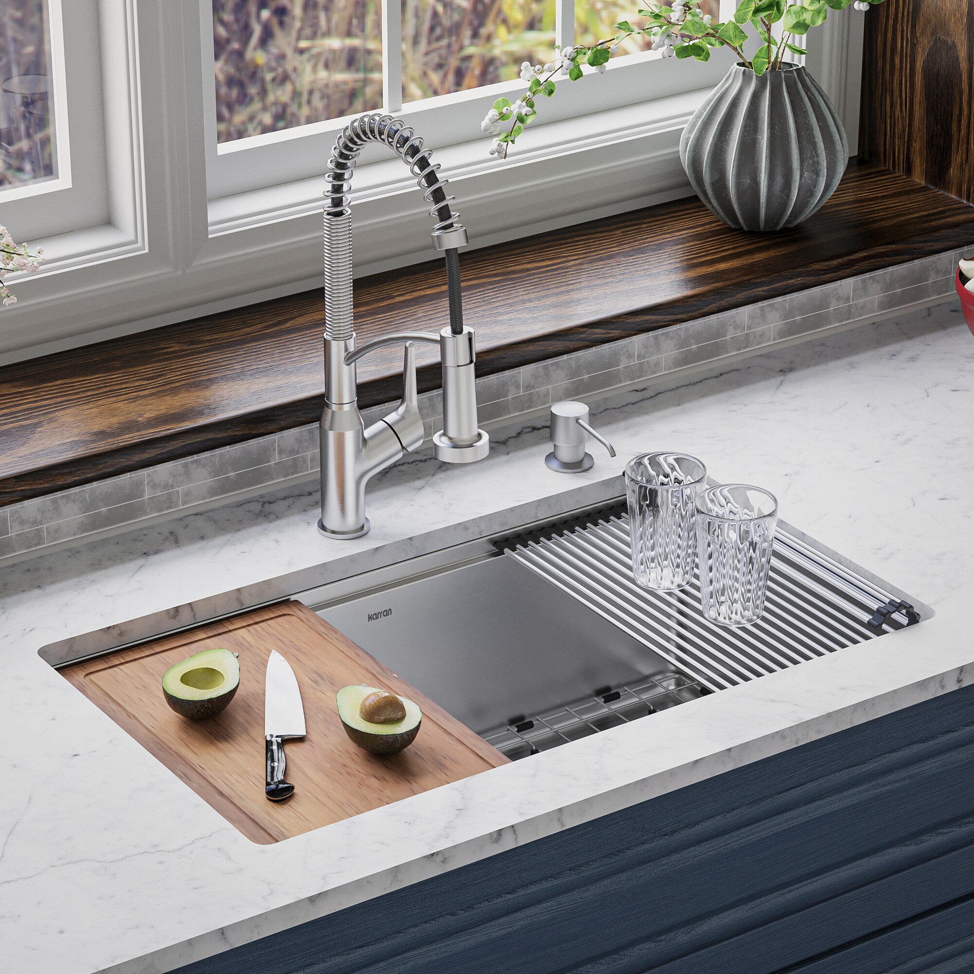 Karran WS-37-PK1 Kitchen-Sinks - View #6