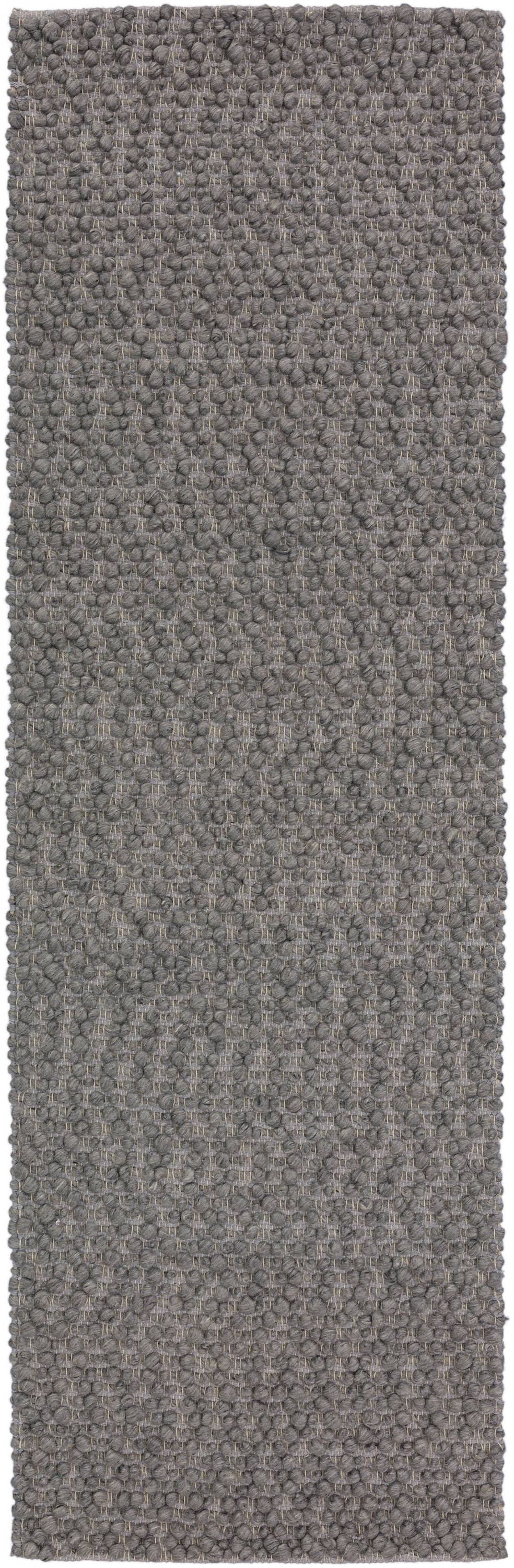 Addison Rugs ABL31GR2X8 Boulder 2 x 7 (ft) Loomed Wool Grey Rectangular Indoor Solid Farmhouse/Cottage Runner rug