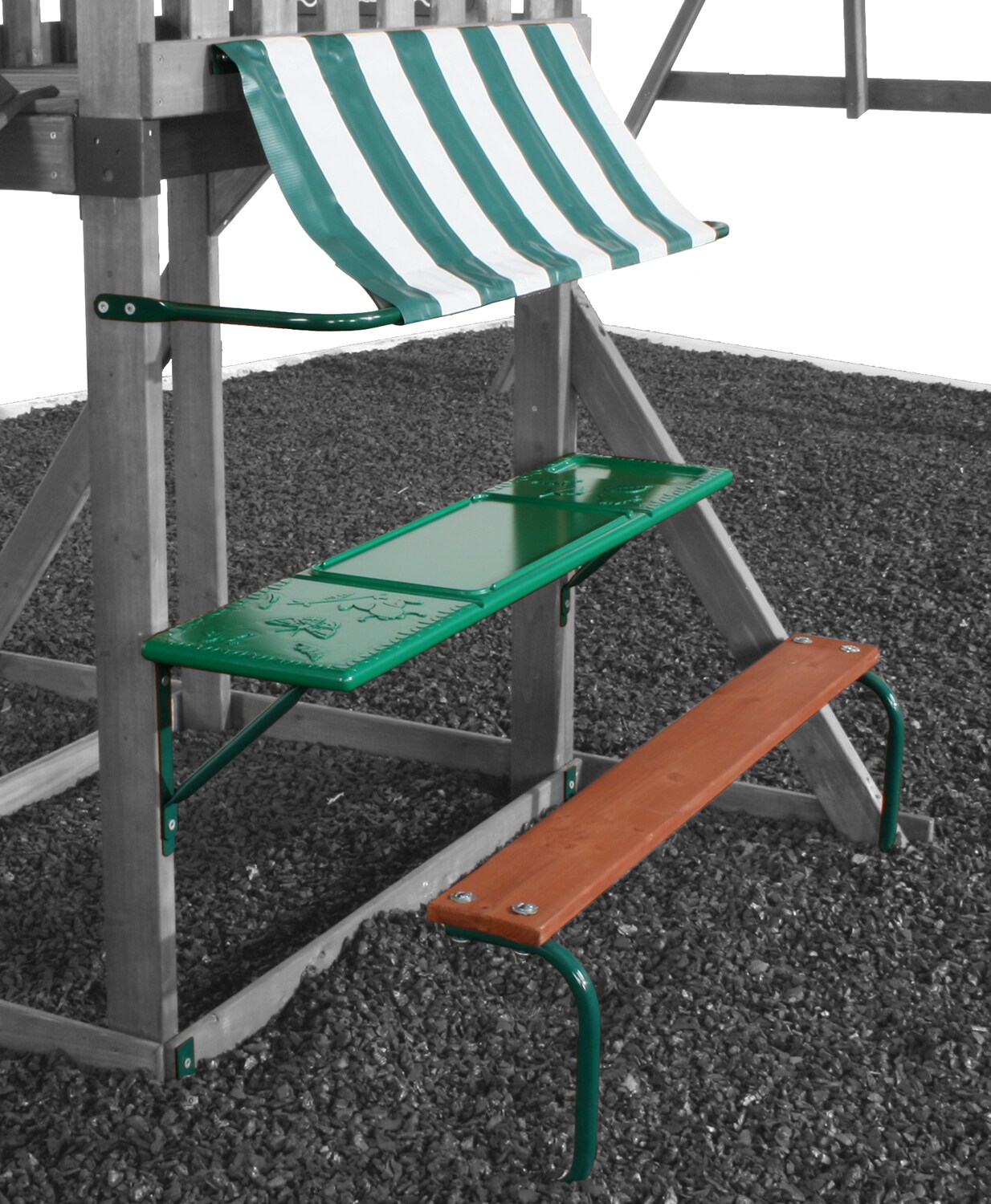 Swing-N-Slide PB 8268 Residential Wood Playset Picnic Table