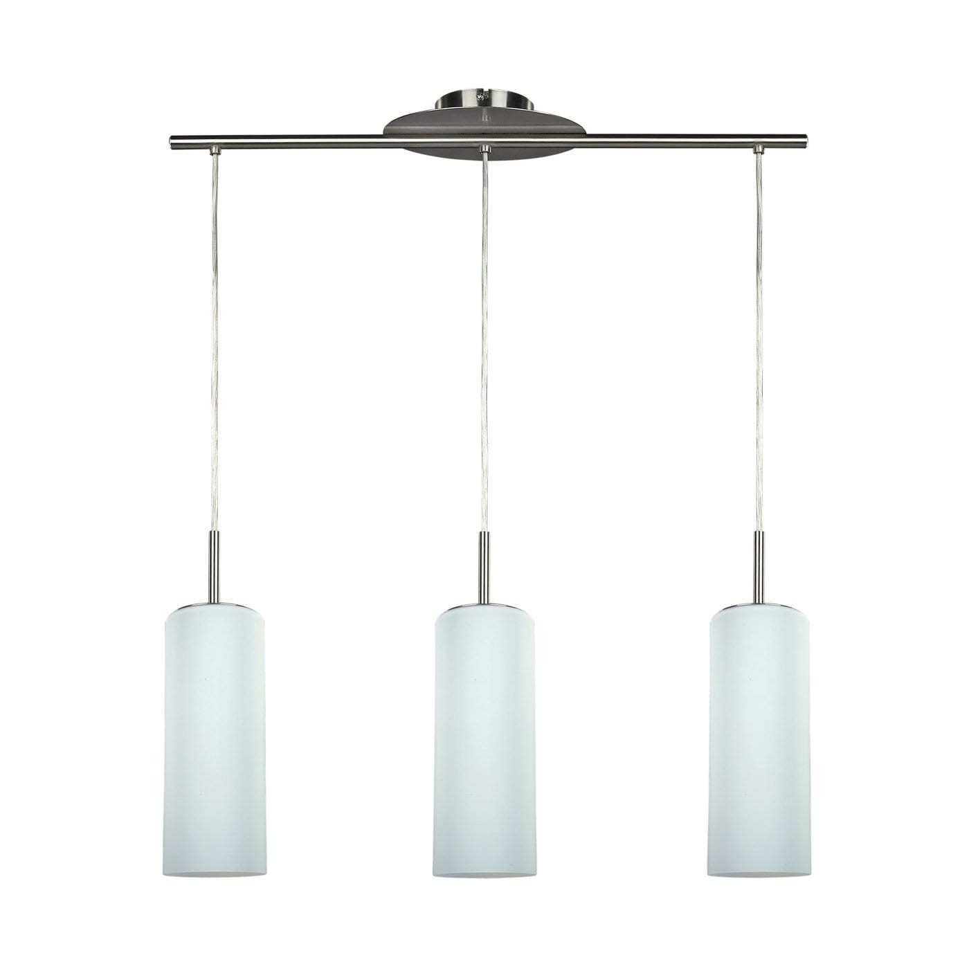 Canarm Toni 3-Light Pewter Contemporary/Modern Opal Glass Cylinder ...