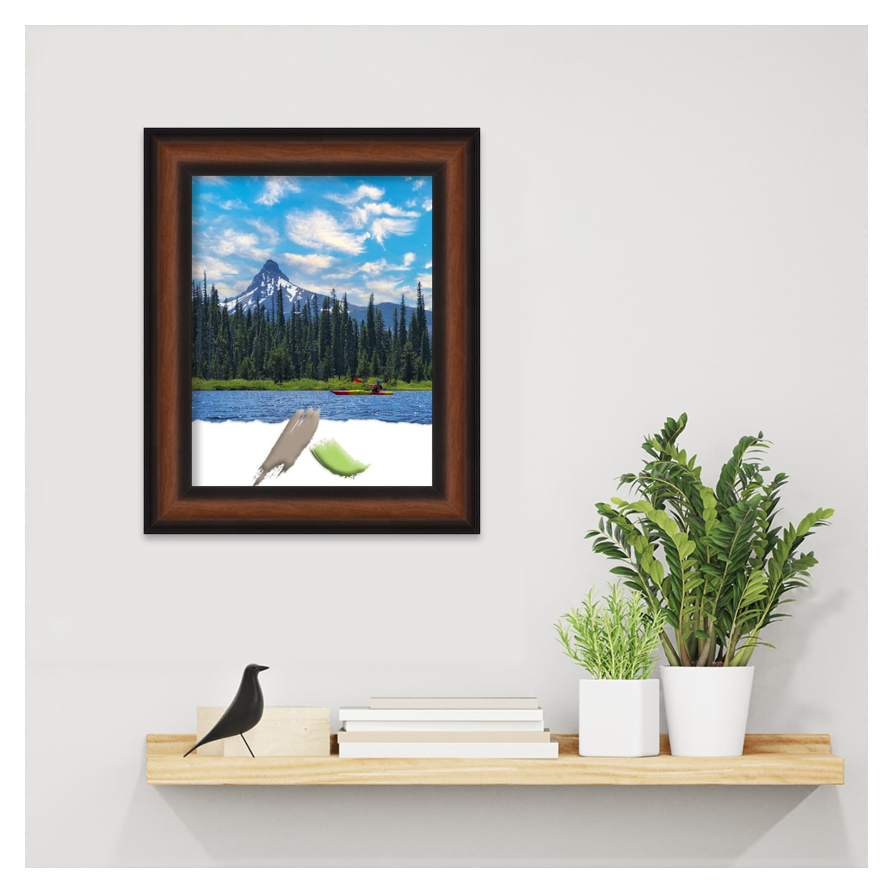 Yale Walnut 11x14 Classic Wall Picture Frame