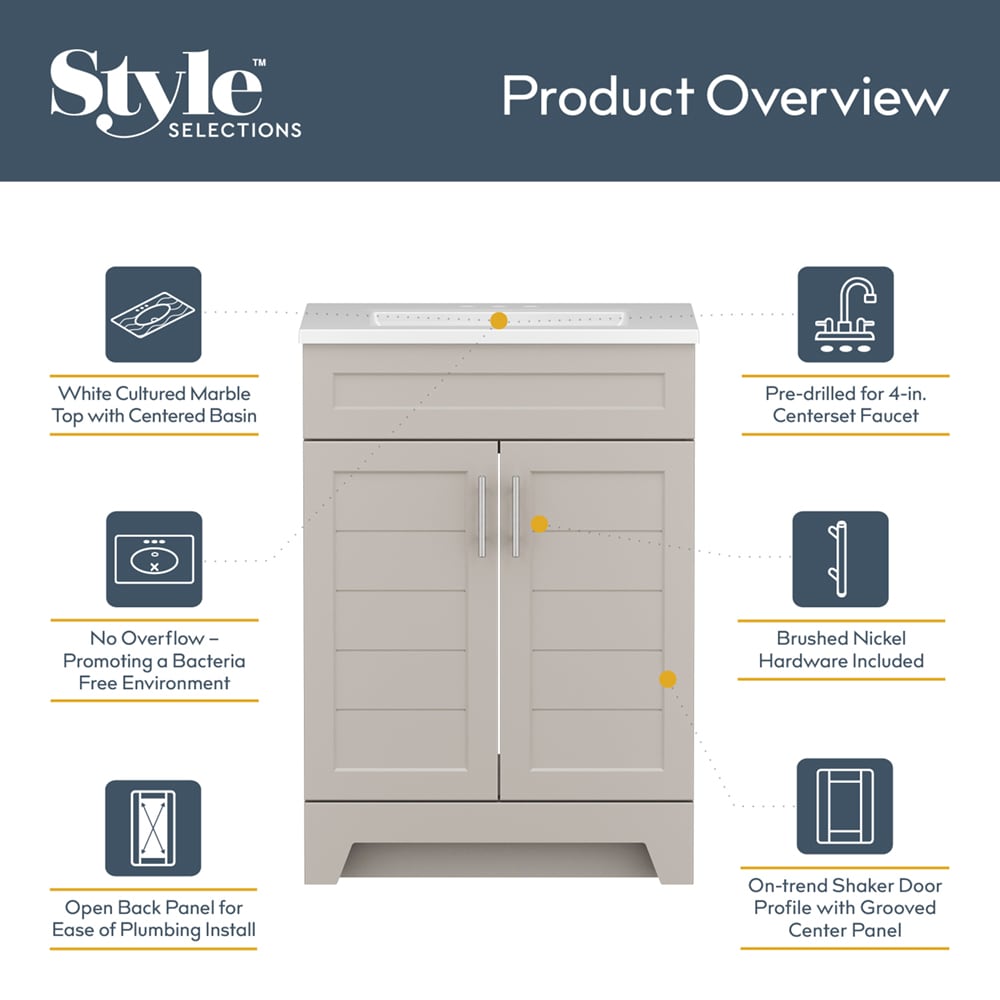 Style Selections C52J24-SS Bath-Vanity-Combo - View #5