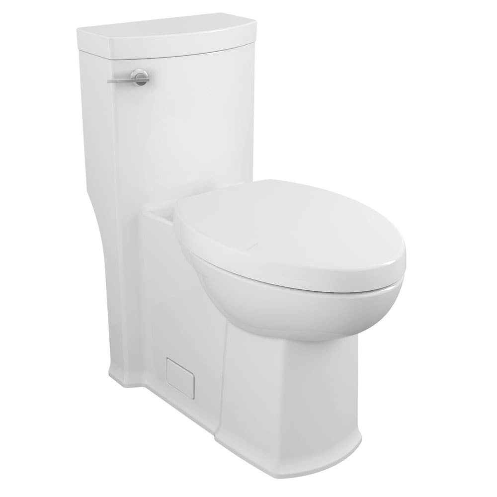 American Standard 2891813.020 Boulevard White Elongated Standard height 12-in Rough-In WaterSense 1.28 GPF Single 1-piece Toilet