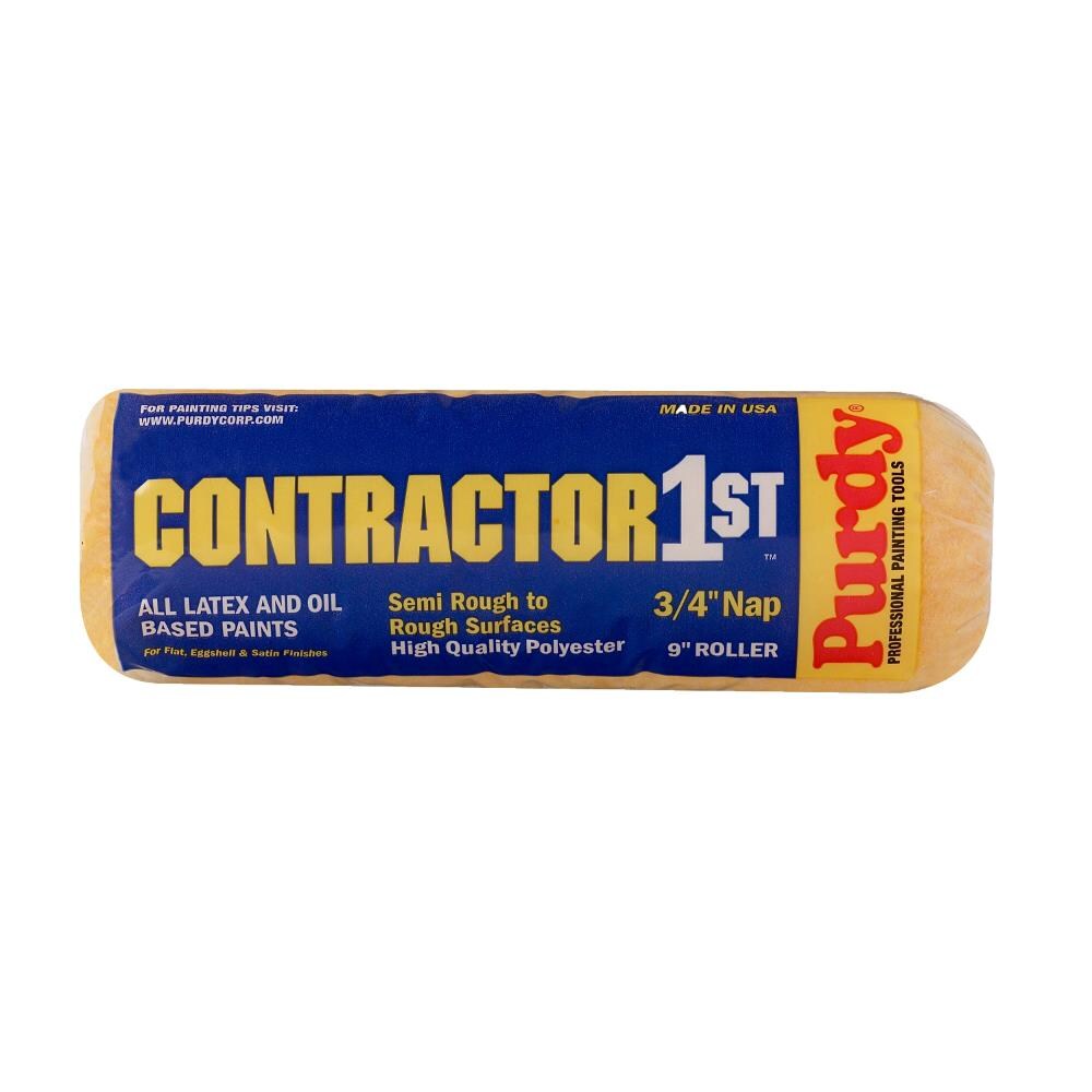 Purdy 144688094 9-in x 3/4-in Nap Contractor 1st Standard Knit Polyester Paint Roller Cover