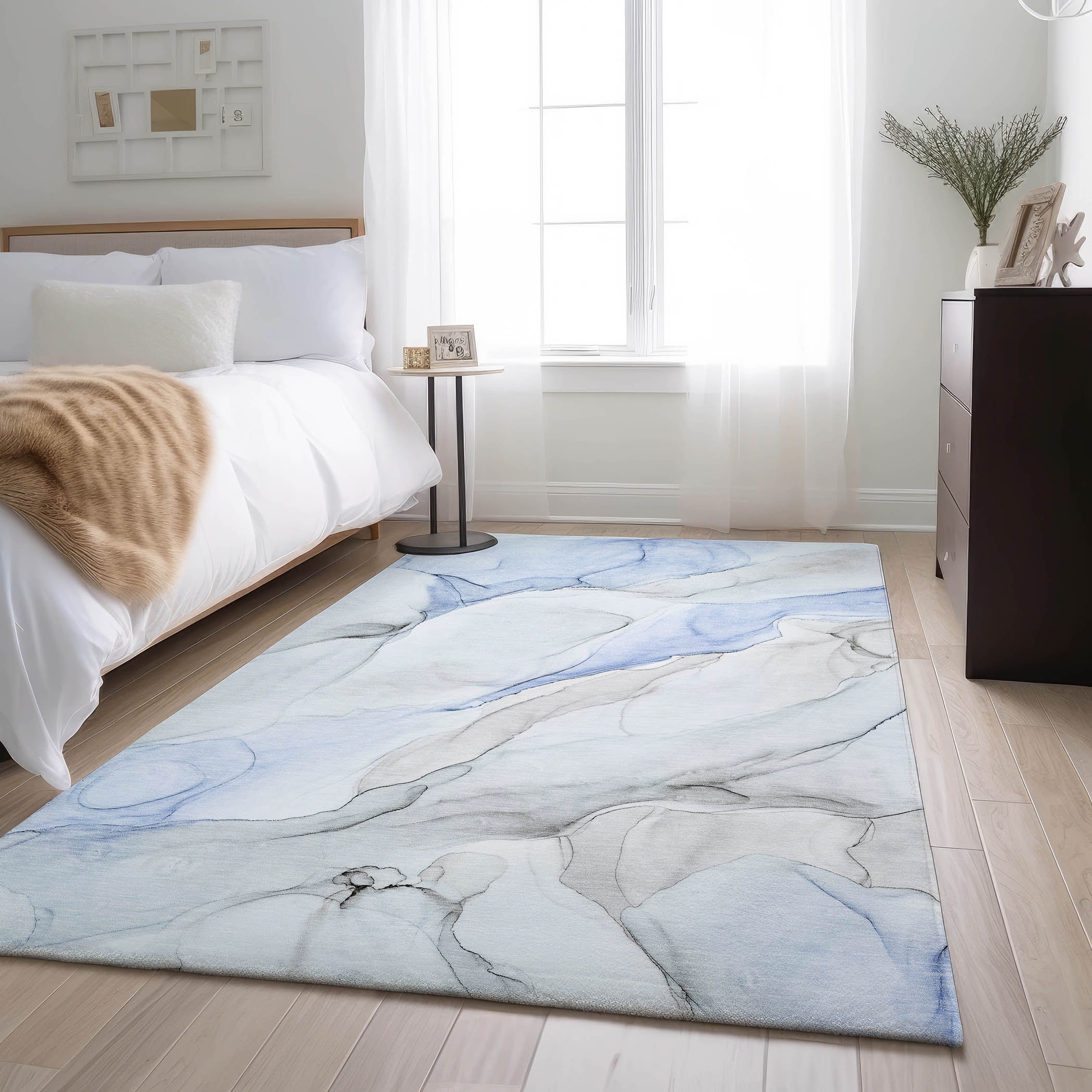 Addison Rugs AMF559TE20X30 Mayfield AMF559TE 2 x 3 (ft) Loomed Polyester Teal Rectangular Indoor Geometric Machine washable Area rug