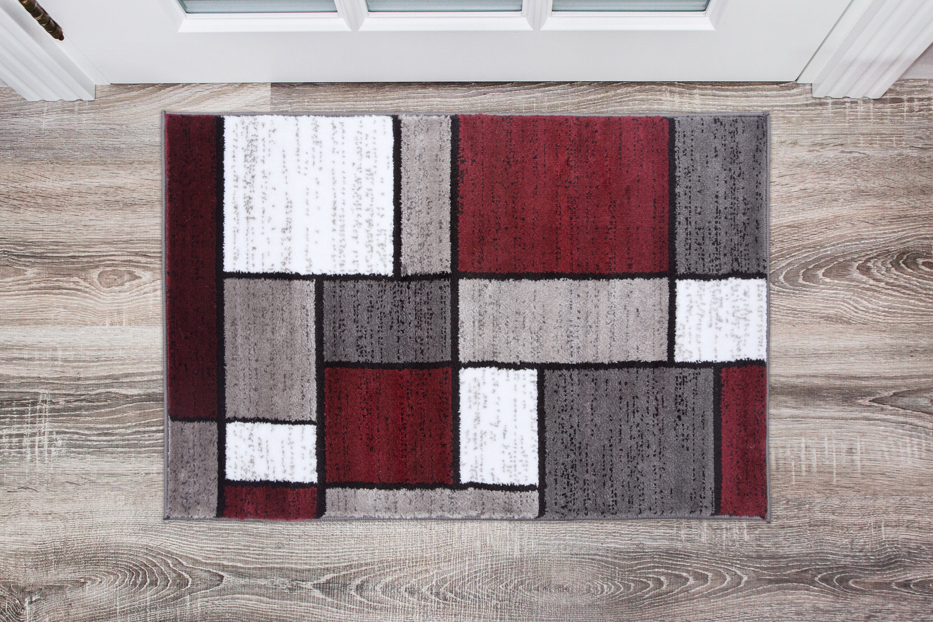 Rugshop Rugs Runners Contemporary Modern Geometric Boxes Carpet