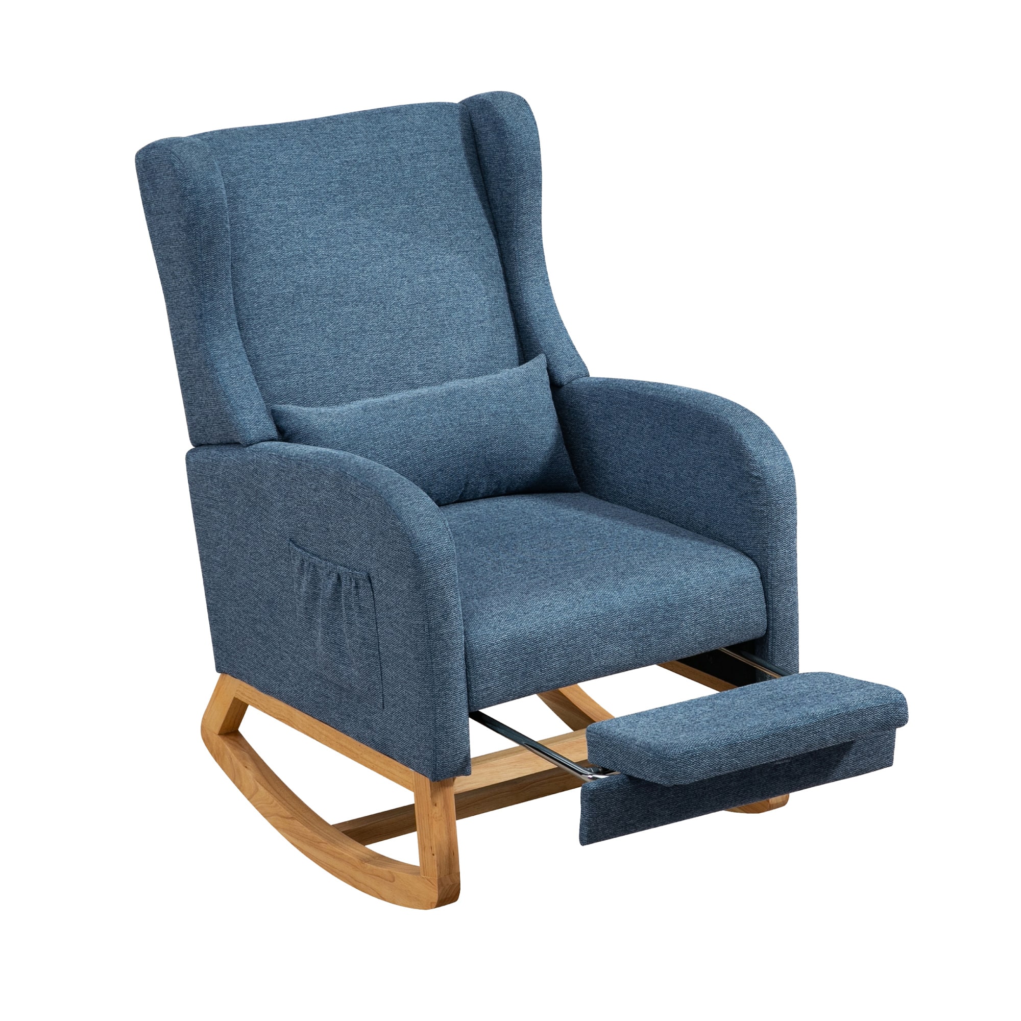 Hrinhom HC-W5030-BLUE Casual BLUE Rocking Chair