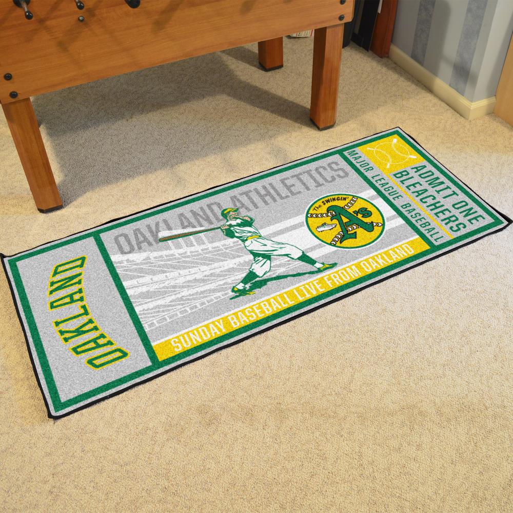 Oakland Athletics Ticket Runner Rug - 30in. x 72in.2000