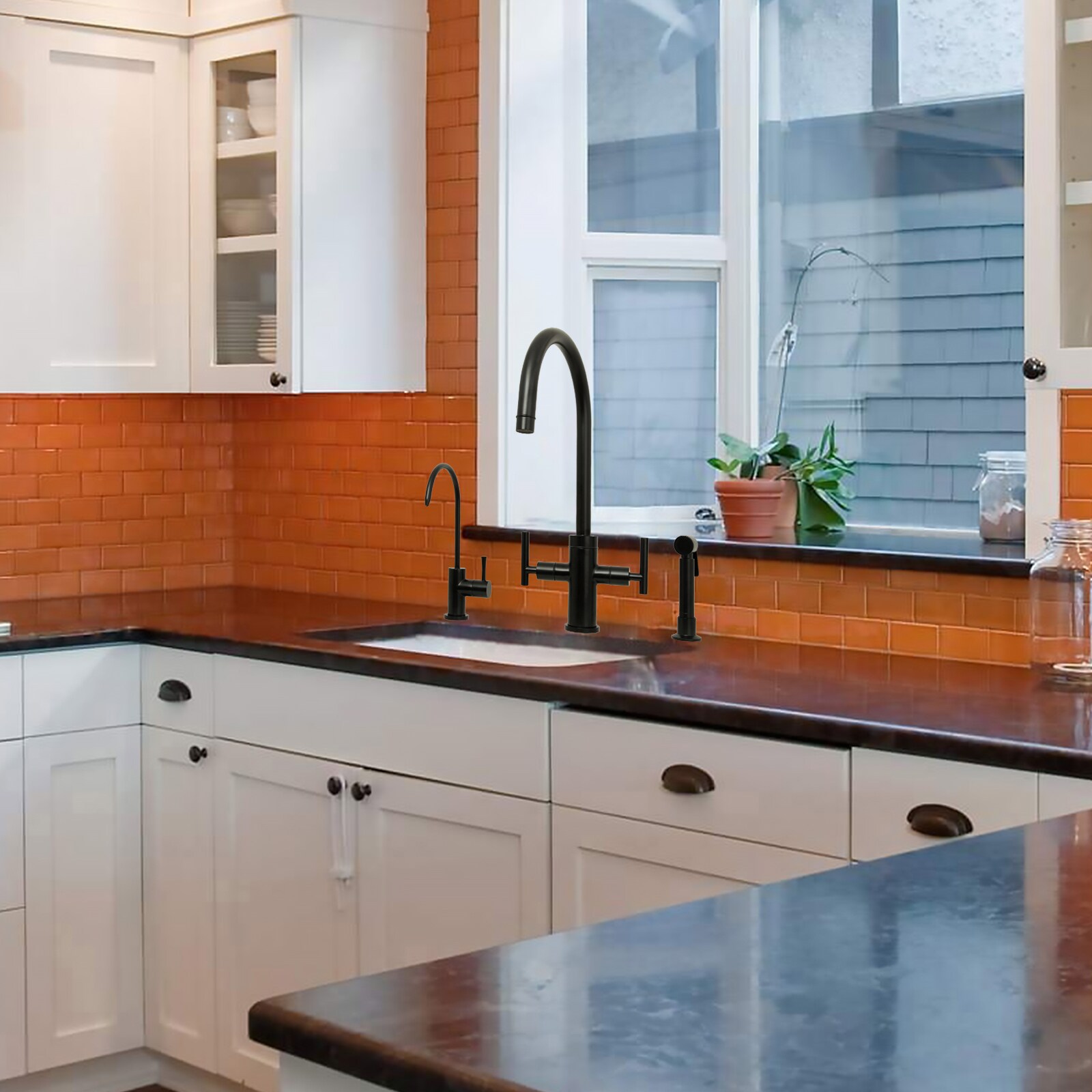 Akicon AK96766-MB Kitchen-Faucets - View #6