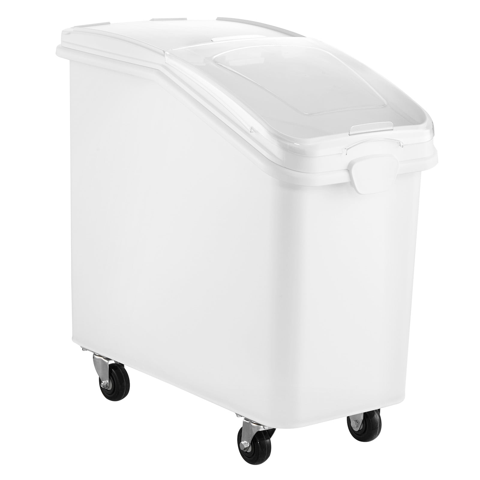 Tinyhomie 27 Gallon Ingredient Storage Bin 500 Cup Ingredient Bin with Scoop and Sliding Lid Commercial Food Container Ideal for Kitchen White #LW-JA-P456741T3