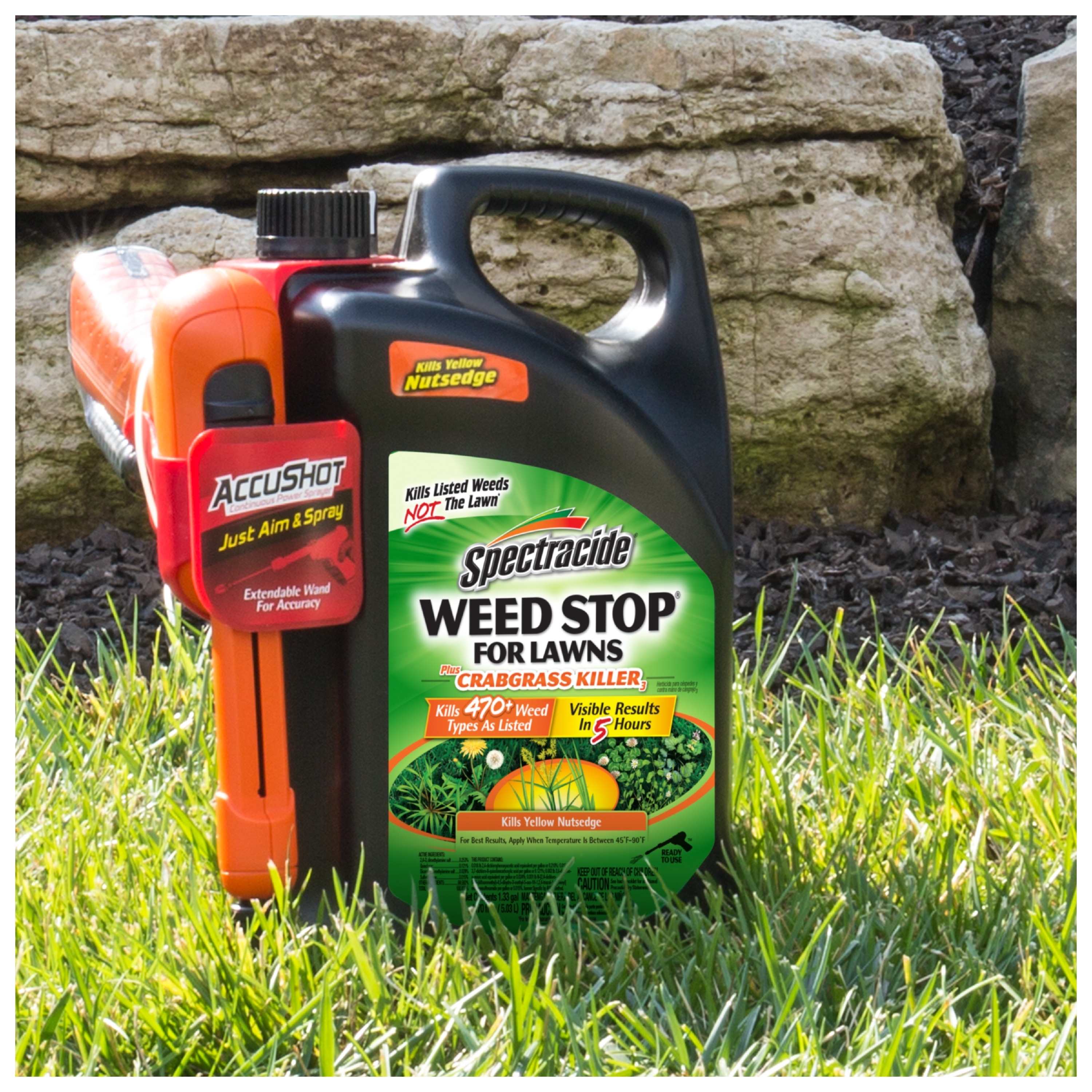 Spectracide AccuShot Weed Stop For Lawns Plus Crabgrass 1.33-Gallon (s ...