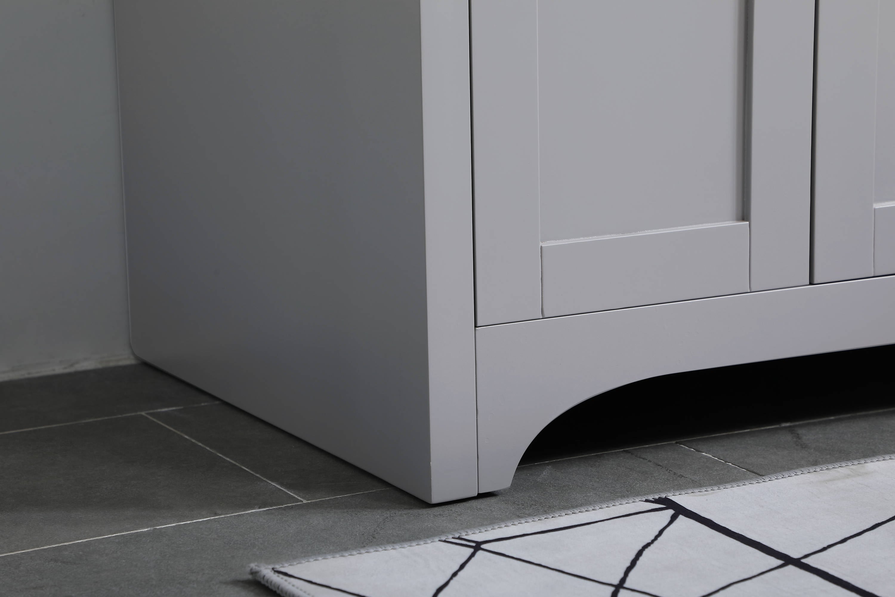 Gray 36" Single Bathroom Vanity with Quartz Top