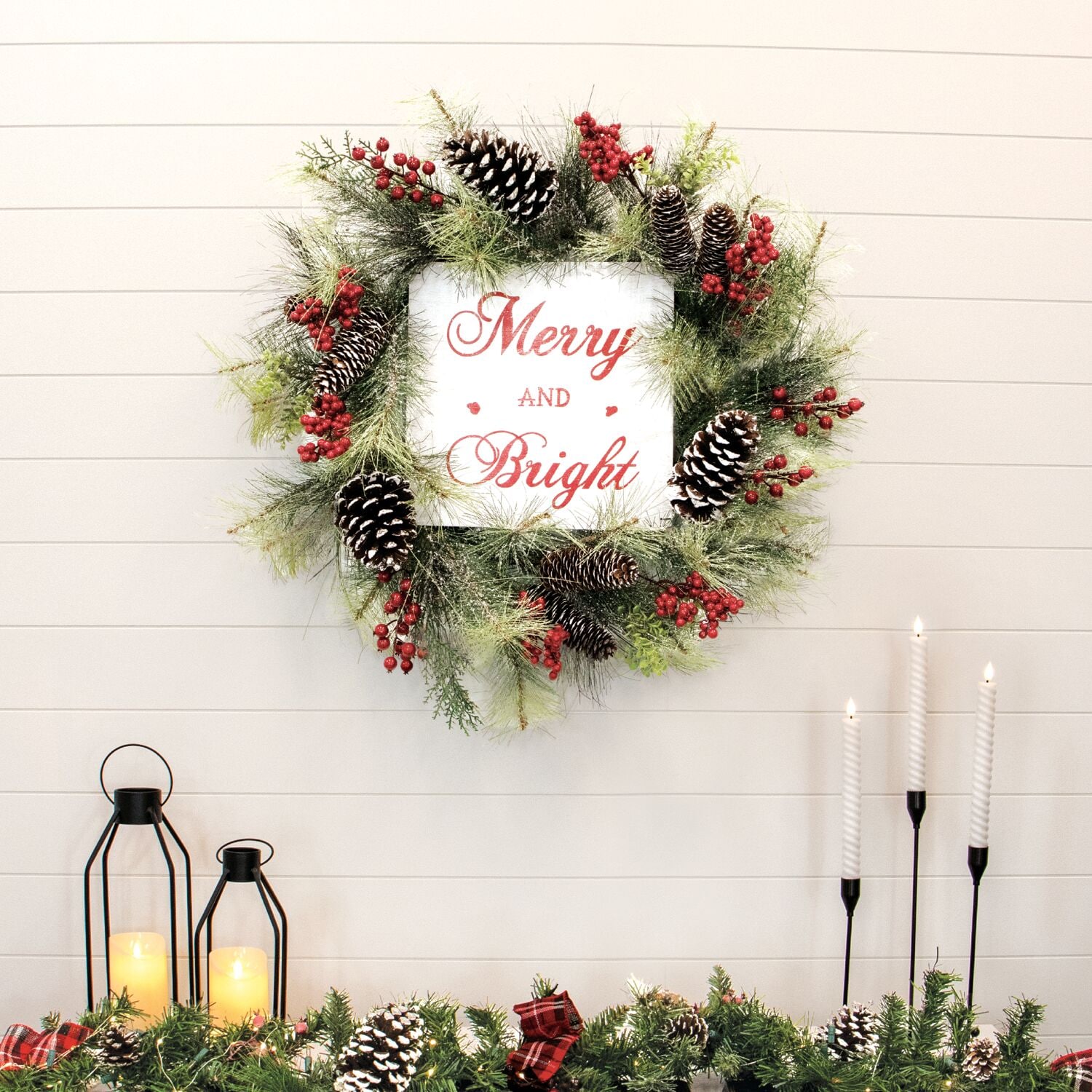 Fraser Hill Farm FF026CHWR001-0GR Artificial-Christmas-Wreaths - View #9