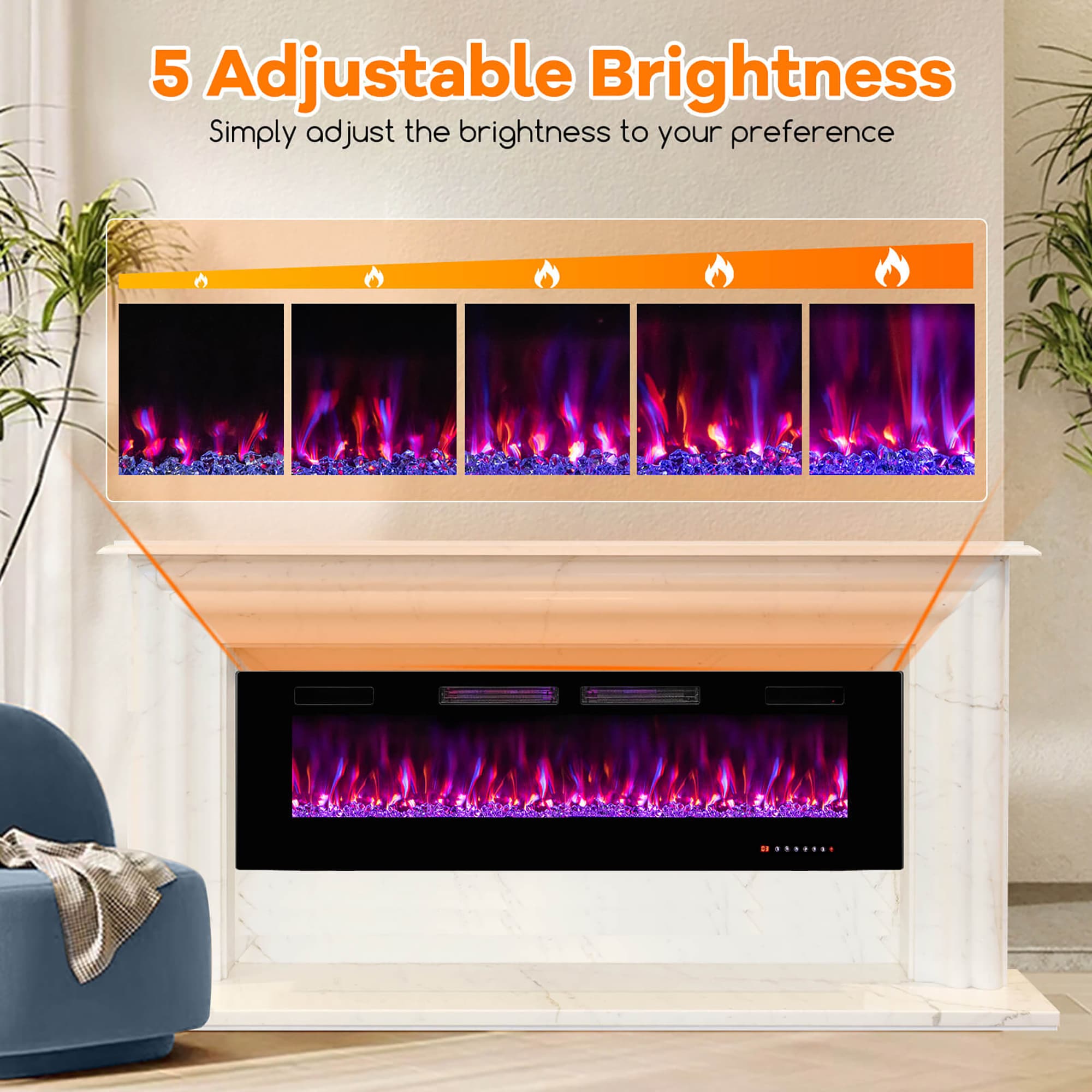 Goplus FP10235US-60 Electric-Fireplaces - View #5