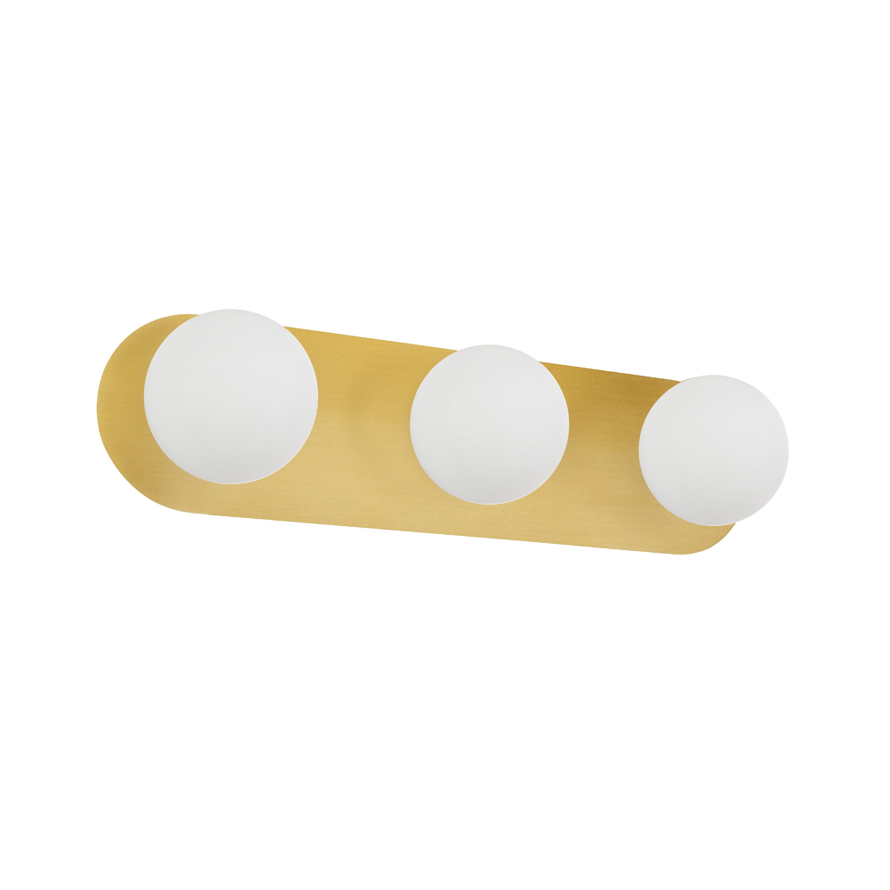 Dainolite Burlat 24.5-in 3 Light Brass Modern/contemporary Bathroom Vanity light