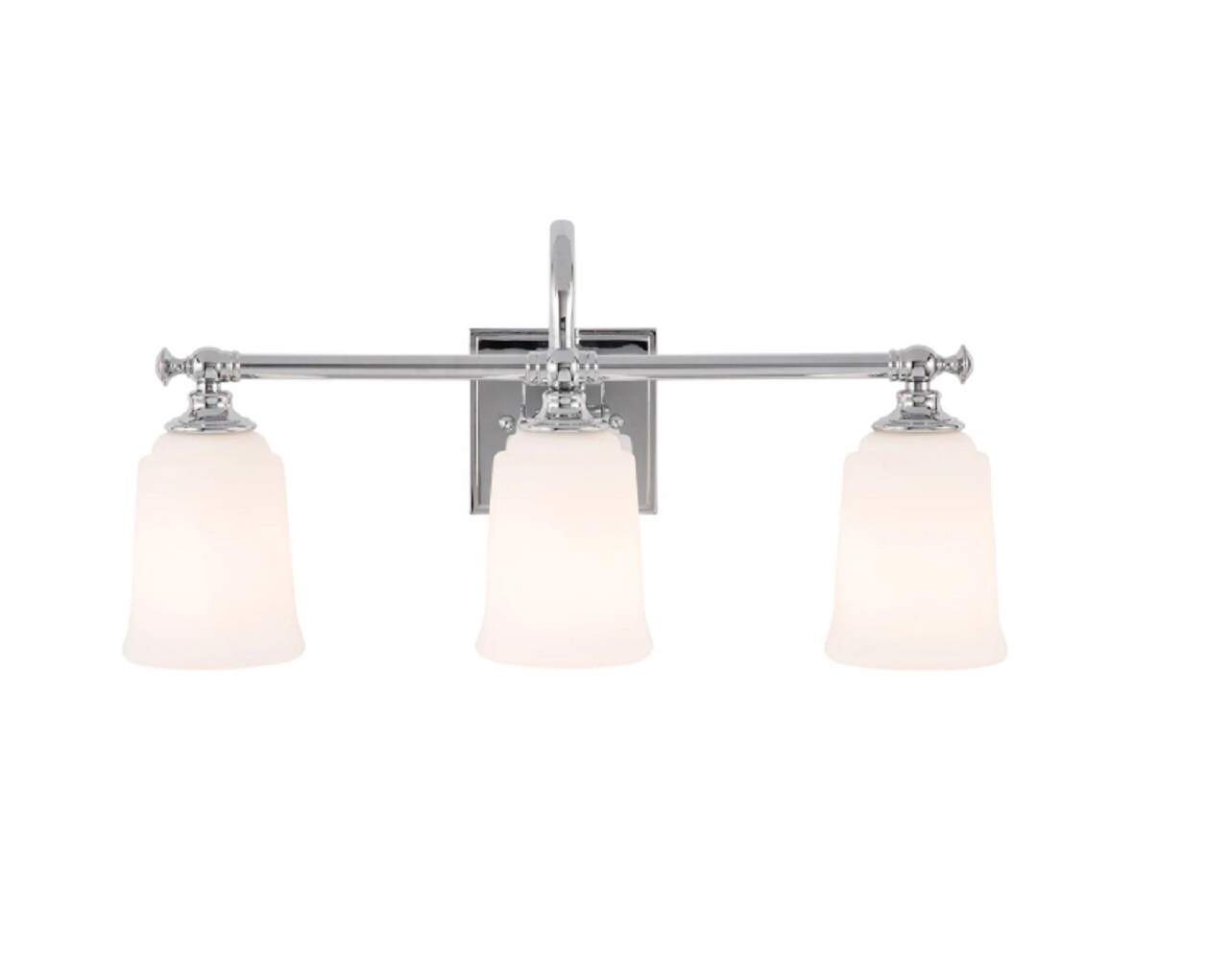 Signature Hardware Antonia 21-in 3-Light Polished Chrome Traditional ...