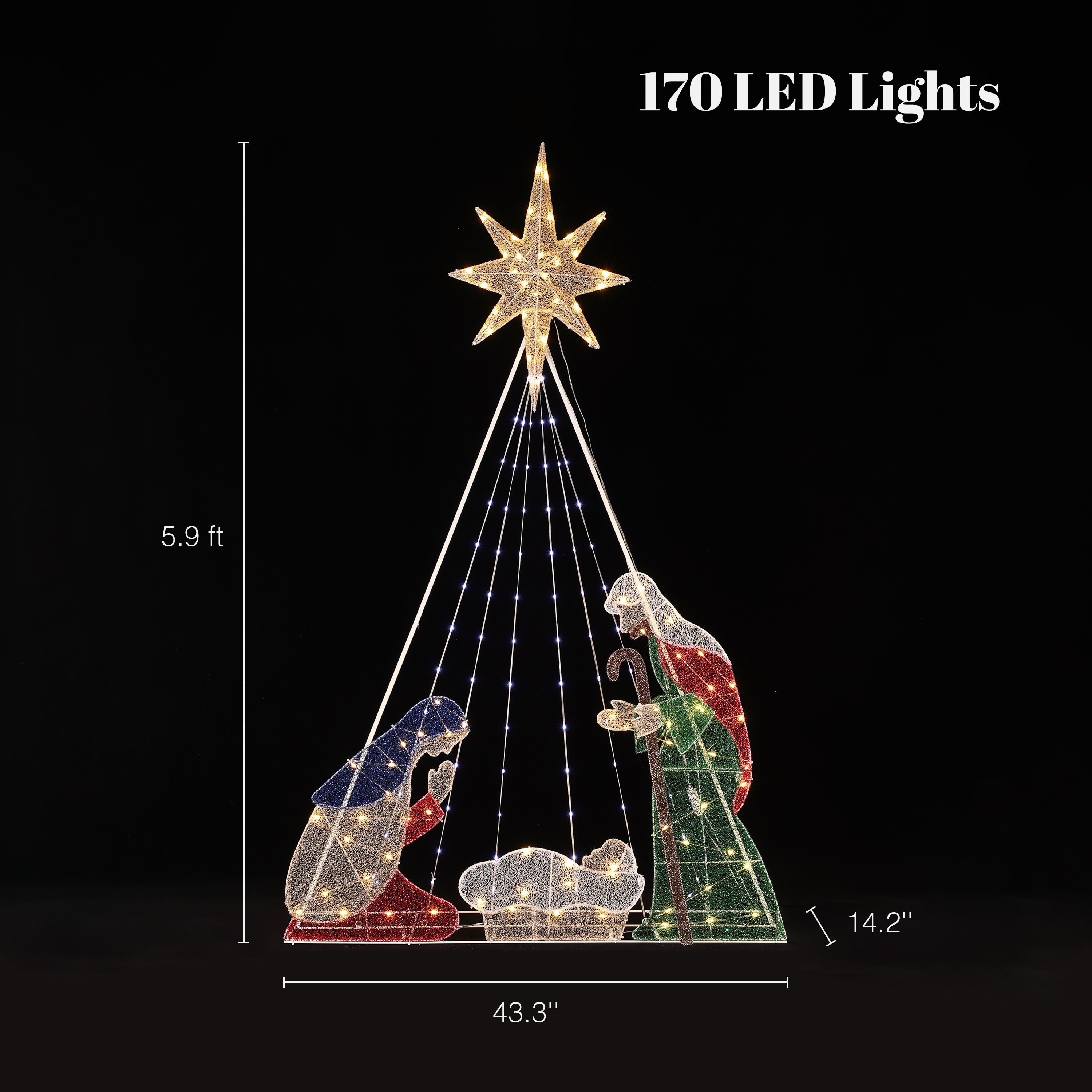 LuxenHome WHHD2077 Outdoor-Christmas-Decor - View #6