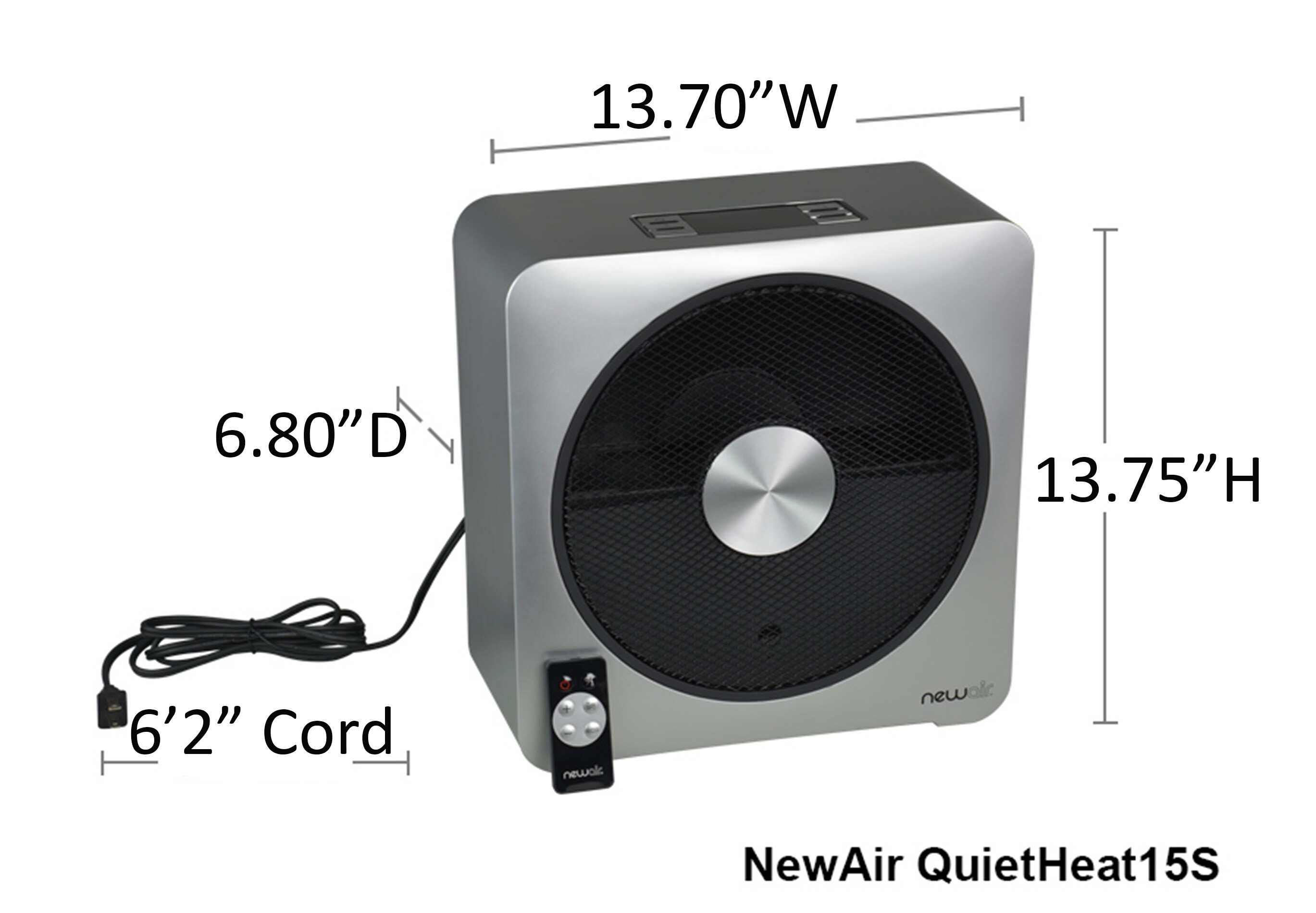 NewAir QUIETHEAT15S Portable-Electric-Heat - View #4