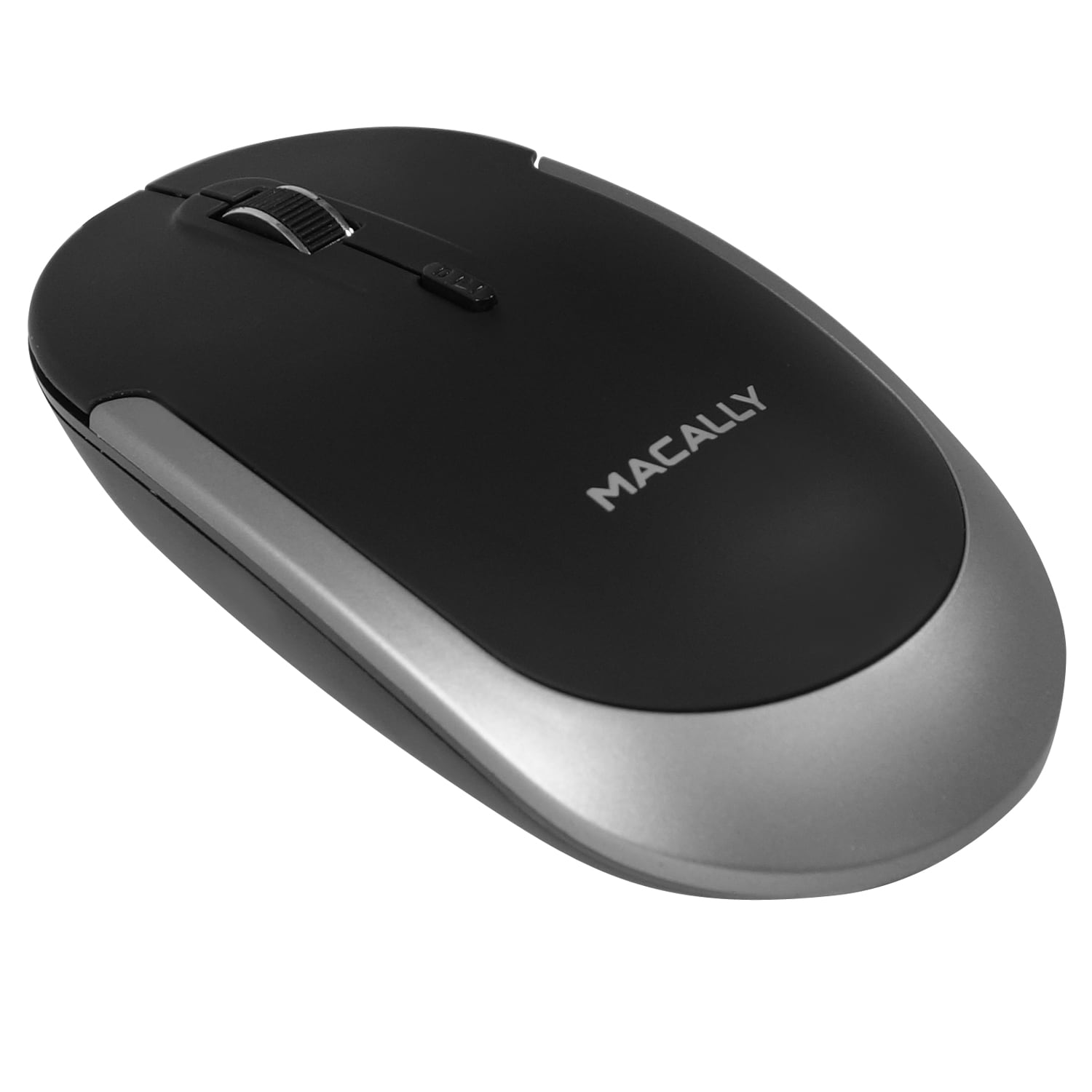 chef Maak leven omverwerping Macally Macally Silent Wireless Bluetooth Mouse for Apple Mac or Windows PC  Laptop/Desktop Computer, Slim & Compact Mice Design with Optical Sensor &  DPI Switch 800/1200/1600, Small for Easy Travel, Black(BTDYNAMOUSE) in