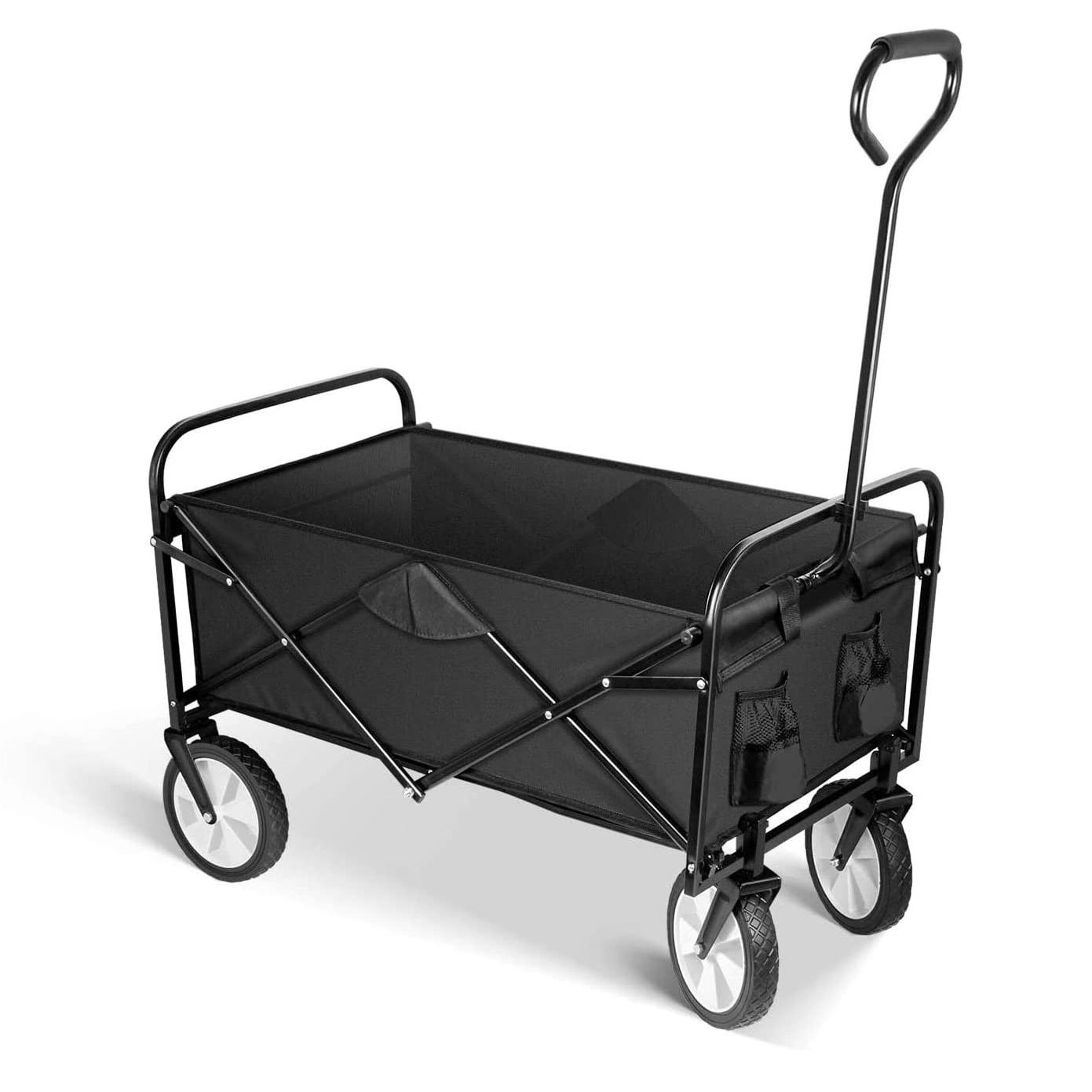 Bayfeve BFDS-6706 Portable Hand Yard Cart 5.5-cu ft Steel Folding Yard Cart