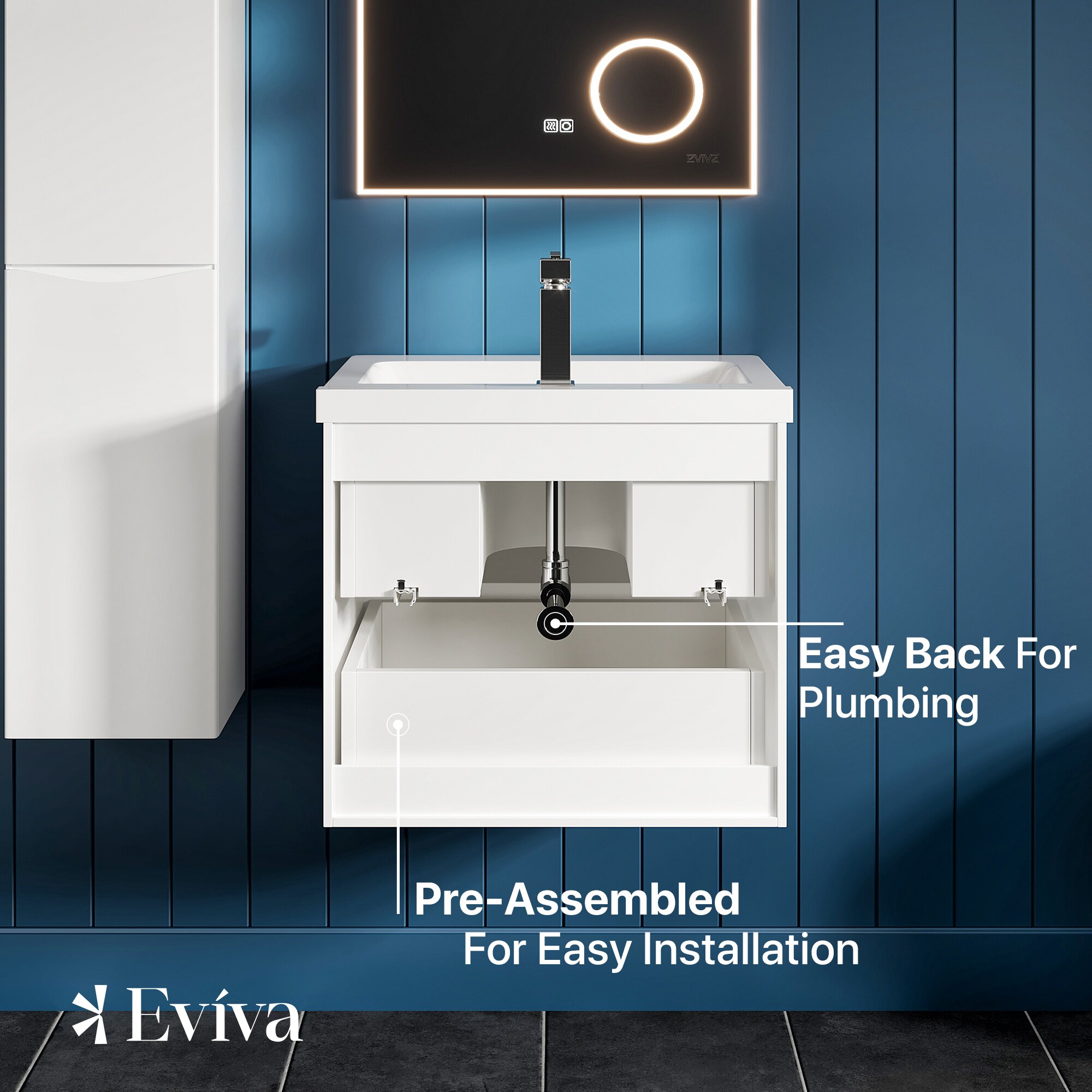 Eviva EVVN732-24WH Bath-Vanity-Combo - View #6