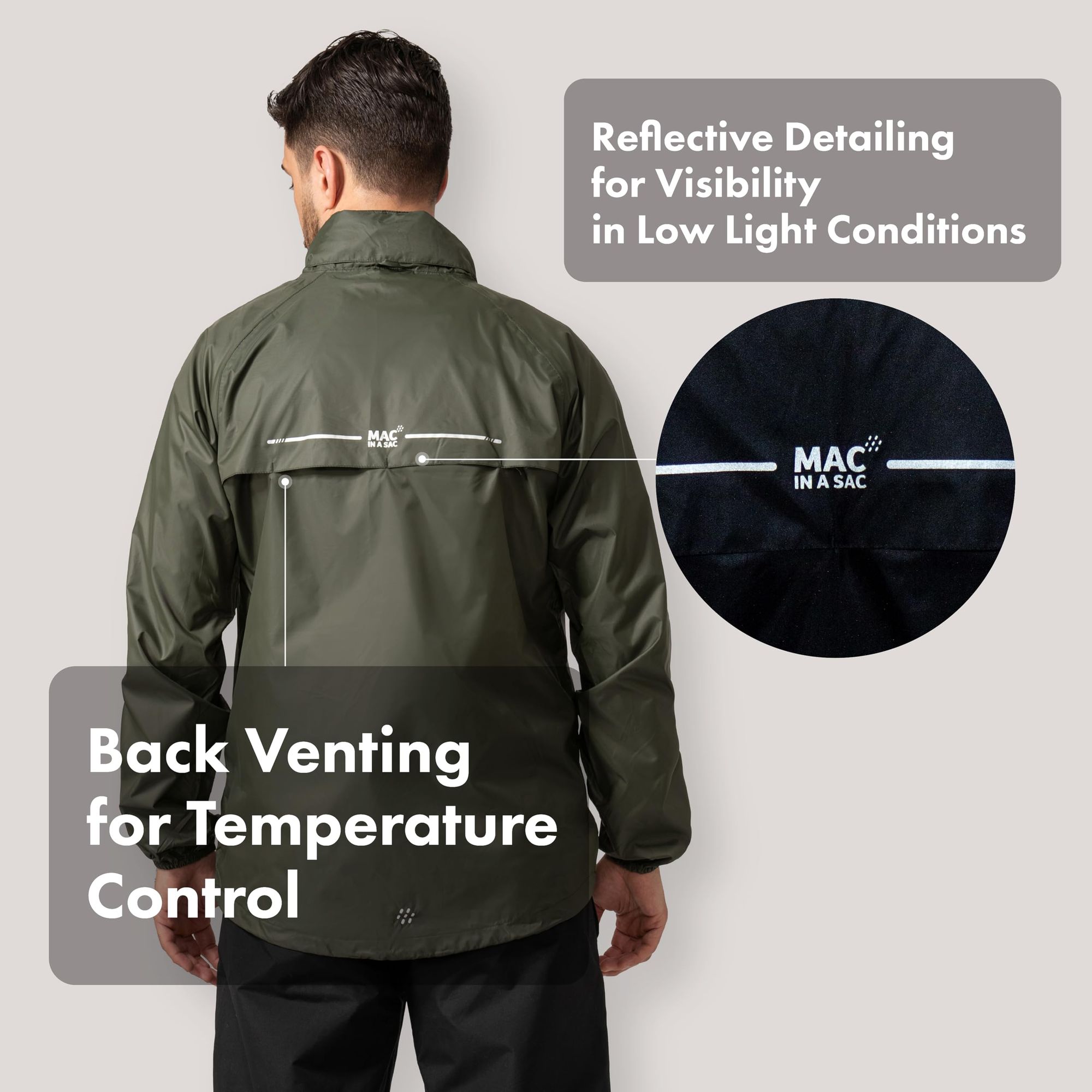 Mac In a Sac MIAS-ORIGIN2-KHAKI-S Jackets-Coats - View #3