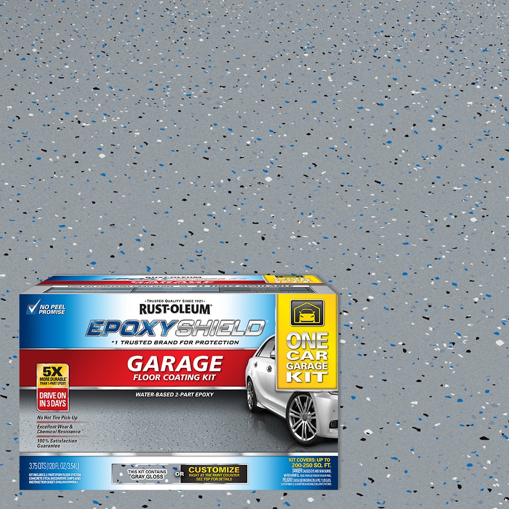 Rust-Oleum EpoxyShield 2-part Gray Gloss Concrete and Garage Floor ...
