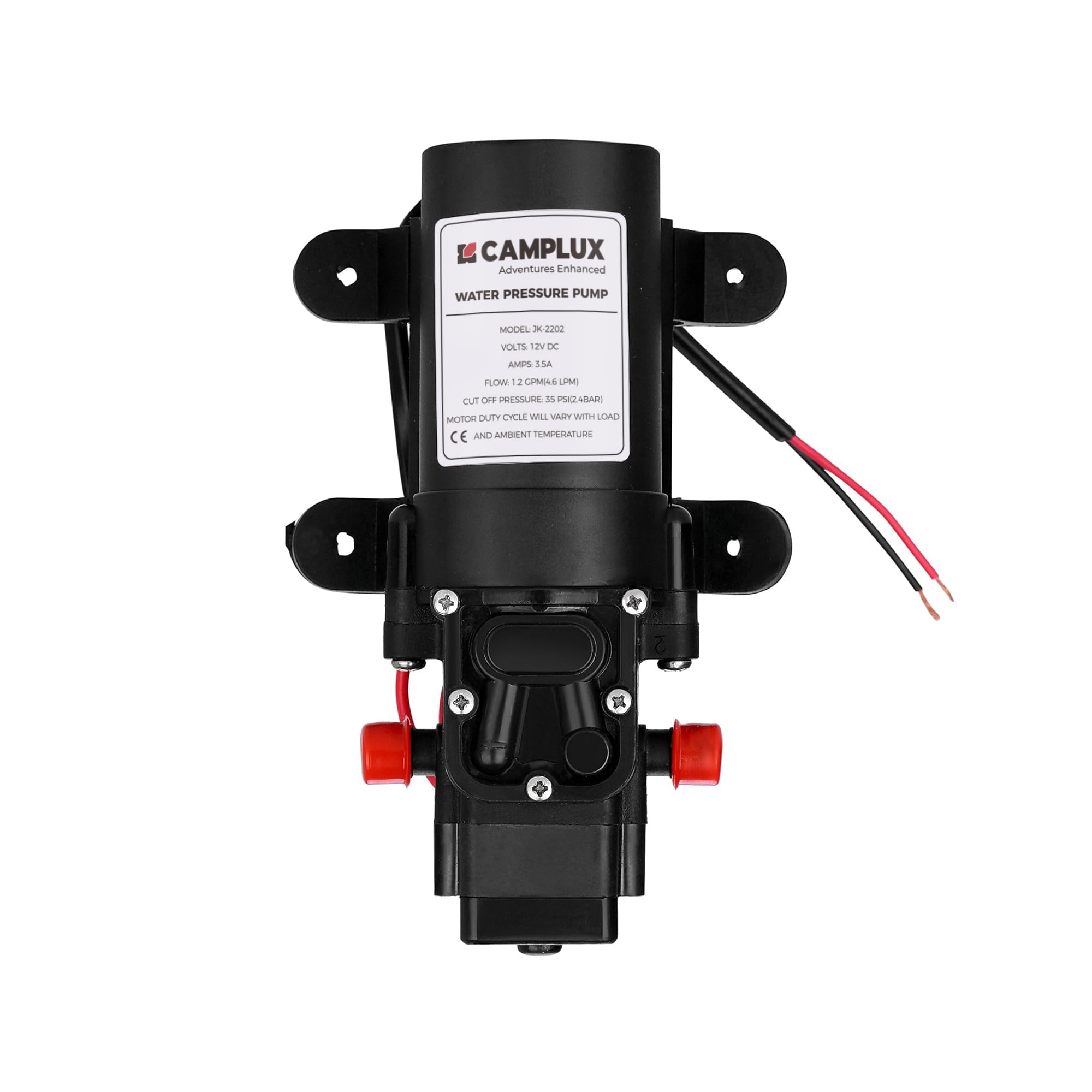 Camplux JK-2202 55/1000-HP 12 -Volt 1.2-Gallon Plastic Water diaphragm pump