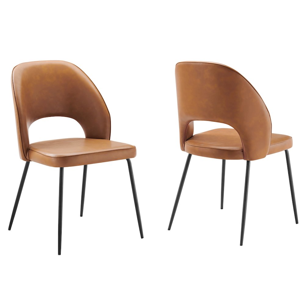 Modway BG3138570 Nico Vegan Leather Dining Chair Set of 2