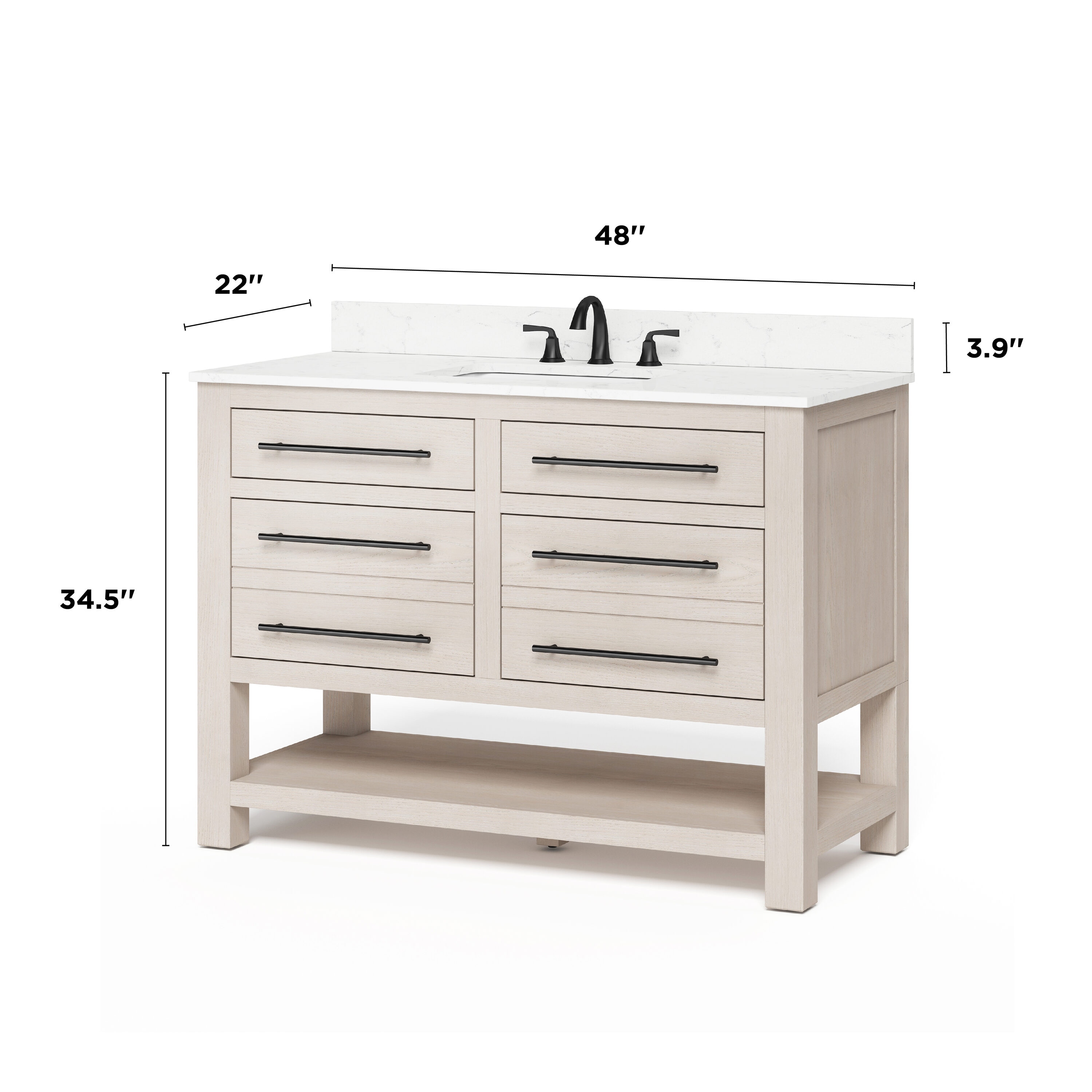 allen + roth WSLW48IFVW Bath-Vanity-Combo - View #4