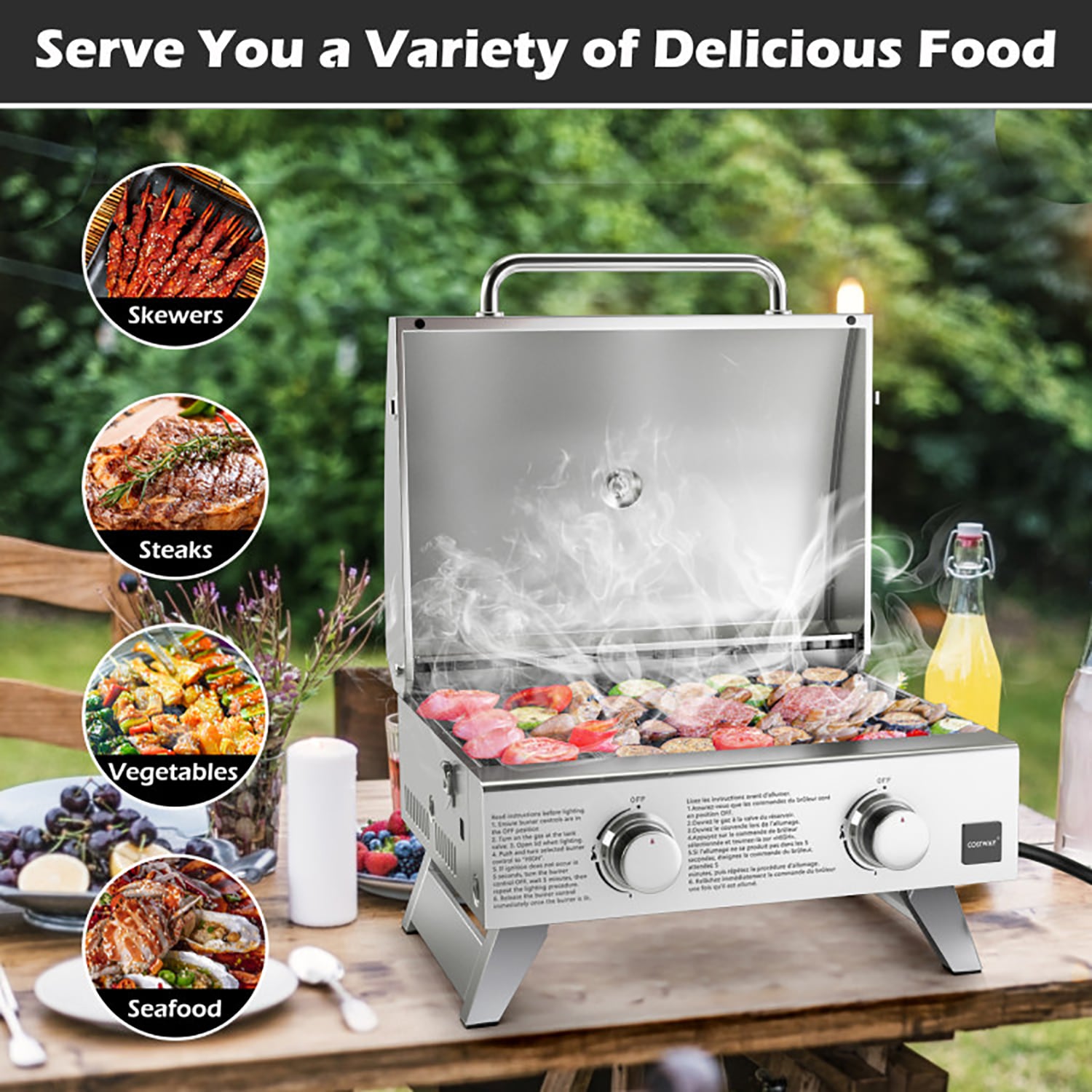 GZMR MO-NP11463SL Tabletop-Grills - View #4