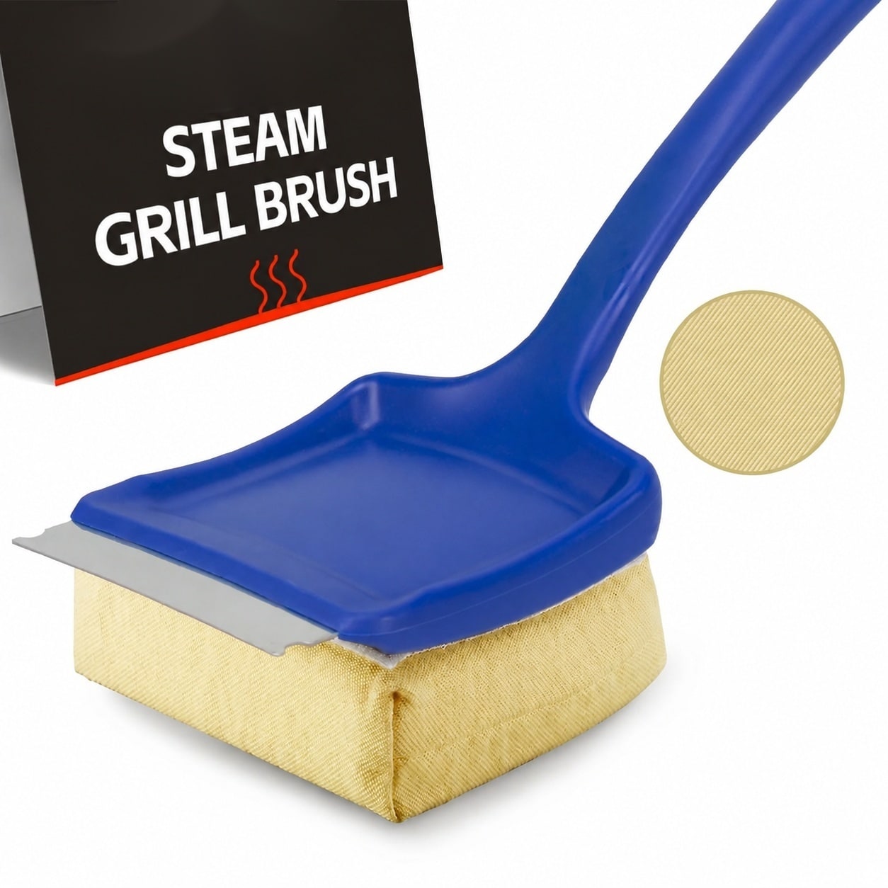 JVFCXXV -  Bristle Free Steam Grill Brush 19 Inch Replaceable Cleaning Head Safe for Cast Iron Po...