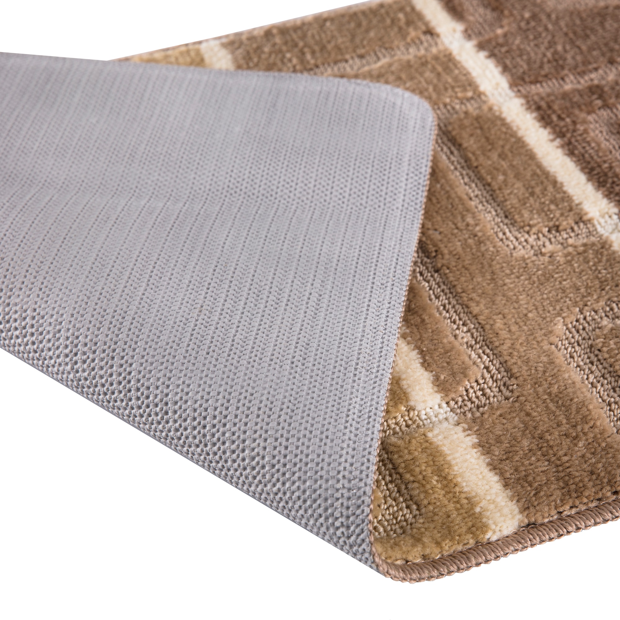 Laural Home Oceana Memory Foam Rug - Tan