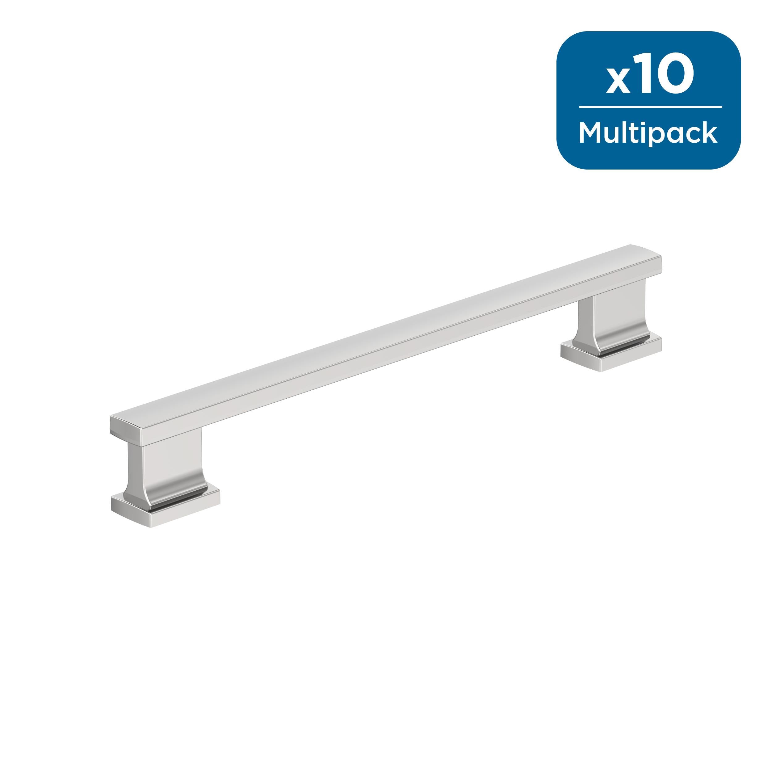 Amerock 10BX3709326 Triomphe 6-5/16-in , 160mm Center to Center Polished Chrome Cylindrical Bar 10 -Pack